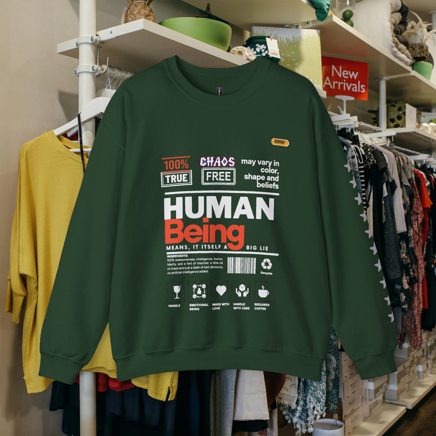 Unisex Heavy Blend™ Crewneck Sweatshirt_ N2 Series UHBCSS PT2WW019_ Limited Edition Pure Luxury By WesternWaves: