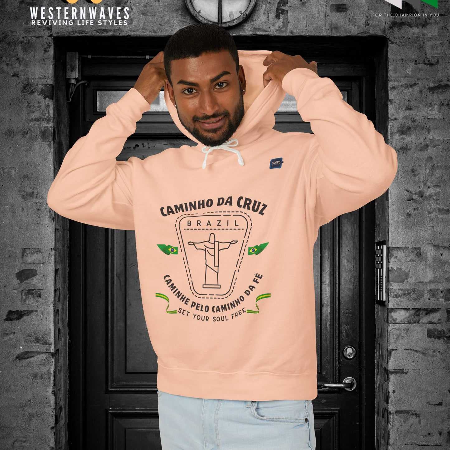 Unisex Lightweight Hooded Sweatshirt – N2+ Series USLWHSS PT2WW024_ Limited Edition Crafted Comfort by WesternWaves: