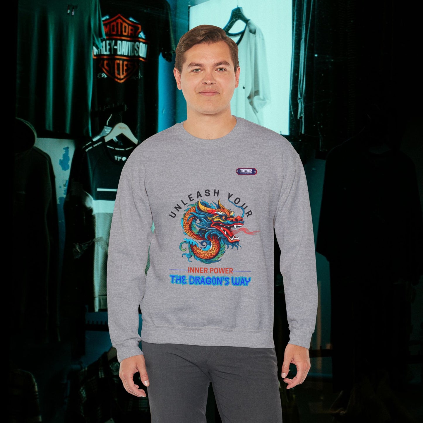 Unisex Heavy Blend™ Crewneck Sweatshirt_ N2 Series UHBCSS PT2WW007_ Limited Edition Pure Luxury for Every Occasion by WesternWaves:
