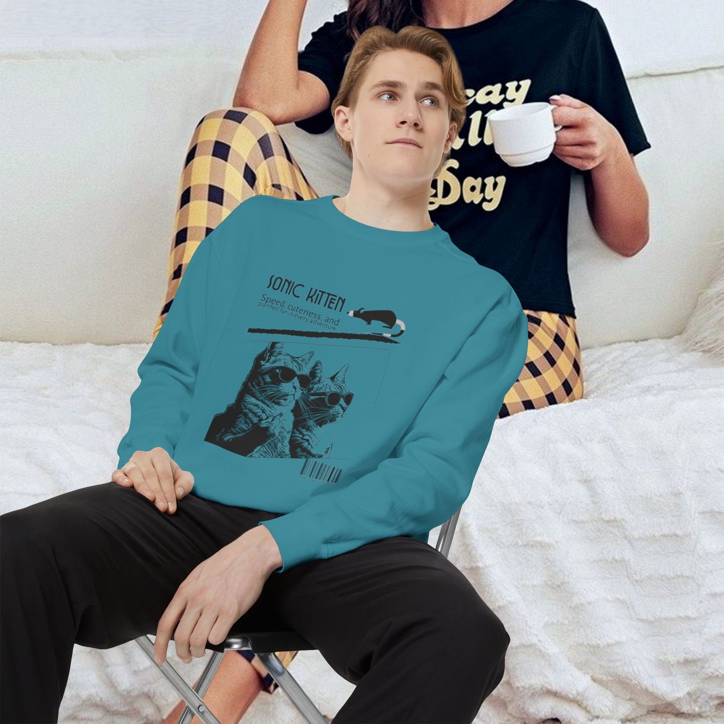 Unisex Garment-Dyed Sweatshirt_ N3+ Series SPW UGDSS PT2WW003_WesternWaves Limited Edition