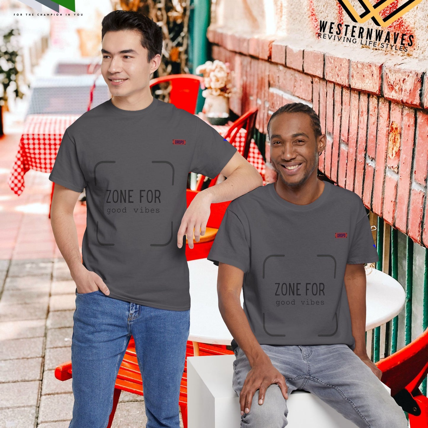 Unisex Heavy Cotton Tee_ 20 July 2025_ Limited Edition Unique Summer Wear_ by WesternWaves: