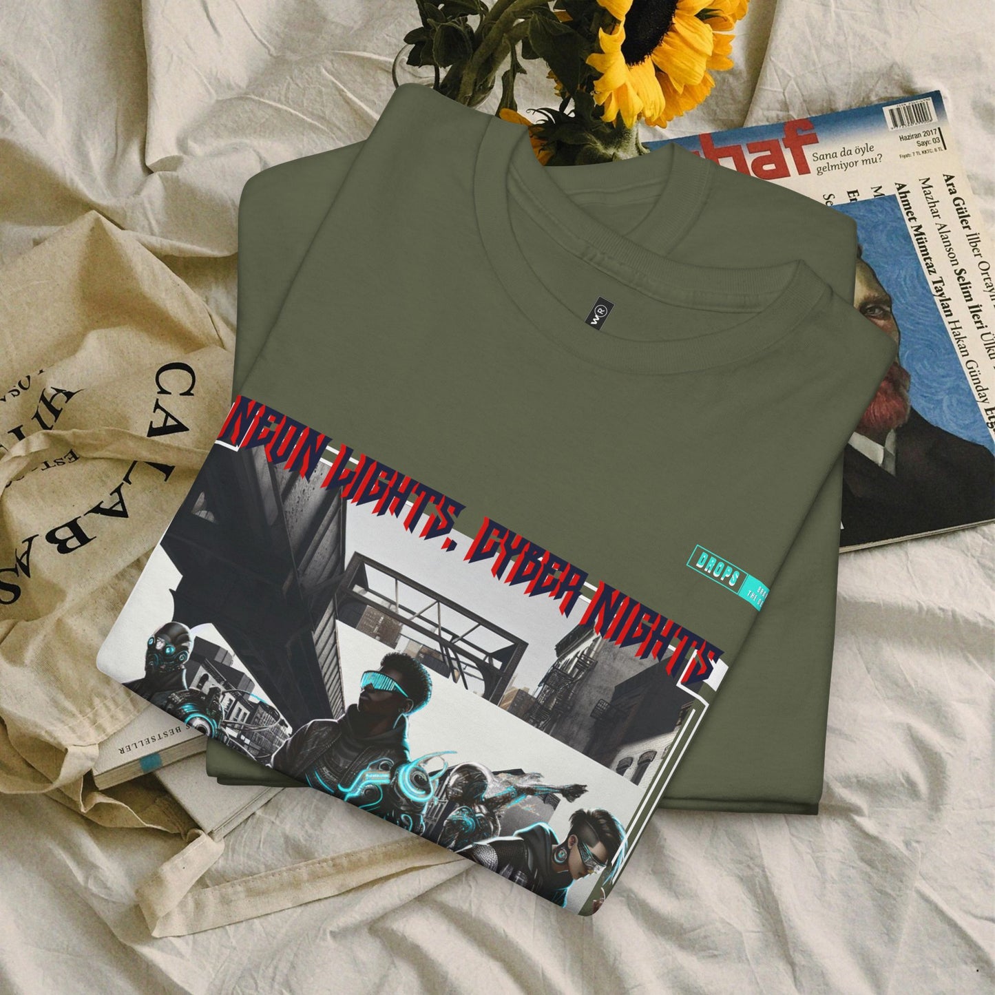 Unisex Heavy Cotton Tee_ N8+ Series USHOSTEE_ PT2WW003_ 01 Oct 2025_ Limited Edition Casual Wear by WesternWaves: