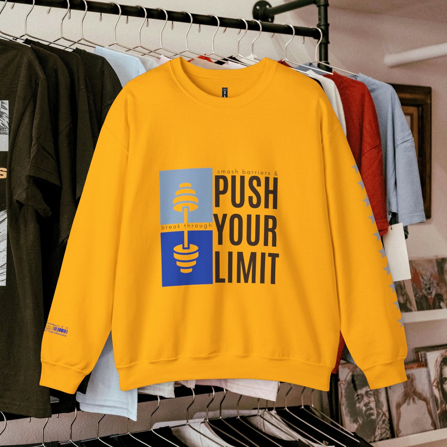 Unisex Heavy Blend™ Crewneck Sweatshirt_ N+ Series UHBCSS PT2WW027_ Limited Edition by WesternWaves: