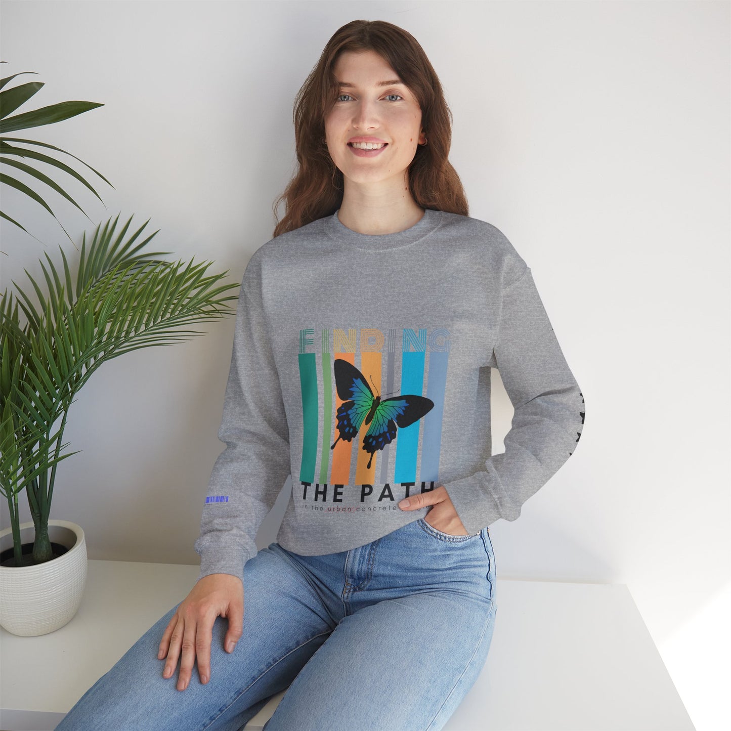 Unisex Heavy Blend™ Crewneck Sweatshirt_ N2+ Series UHBCSS PT2WW017_ Limited Edition Pure Luxury By WesternWaves: