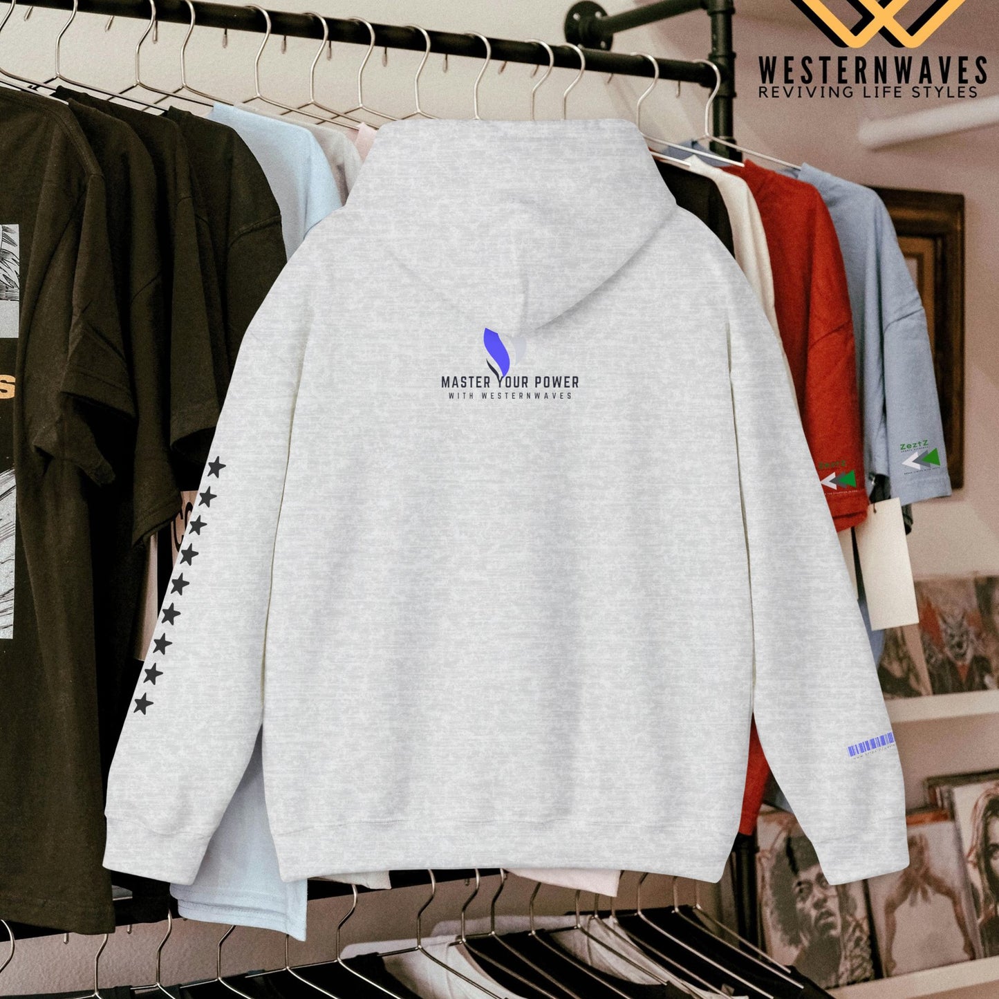 Unisex Heavy Blend™ Crewneck Sweatshirt_ N3+ Series UHBCSS PT2WW008_ Limited Edition Comfort & Style by WesternWaves:
