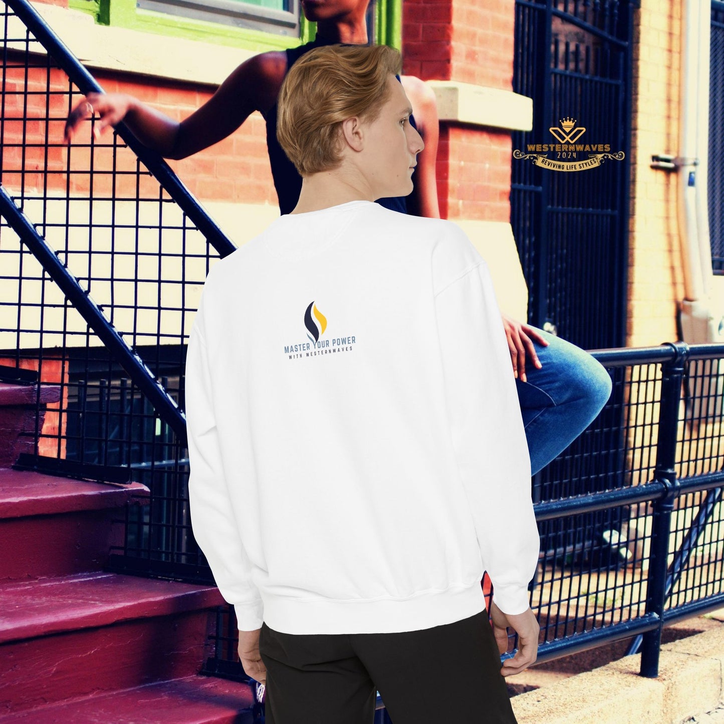 Unisex Garment-Dyed Sweatshirt_ N3+ Series UGDSS PT2WW001_ WesternWaves Limited Edition: