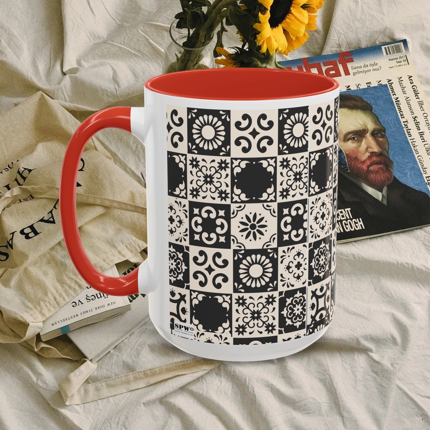 Accent Coffee Mug (11, 15oz)_ N+ Series ACMUG PT2WW004_ Limited Edition Mug by WesternWaves