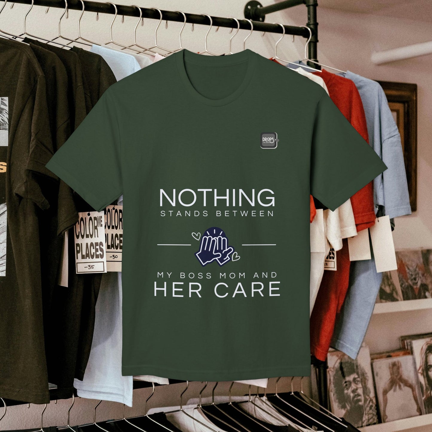 Unisex Midweight T-shirt, Made in USA_ N+ Series UMTS PT2WW007_ Limited Edition Design by WesternWaves: