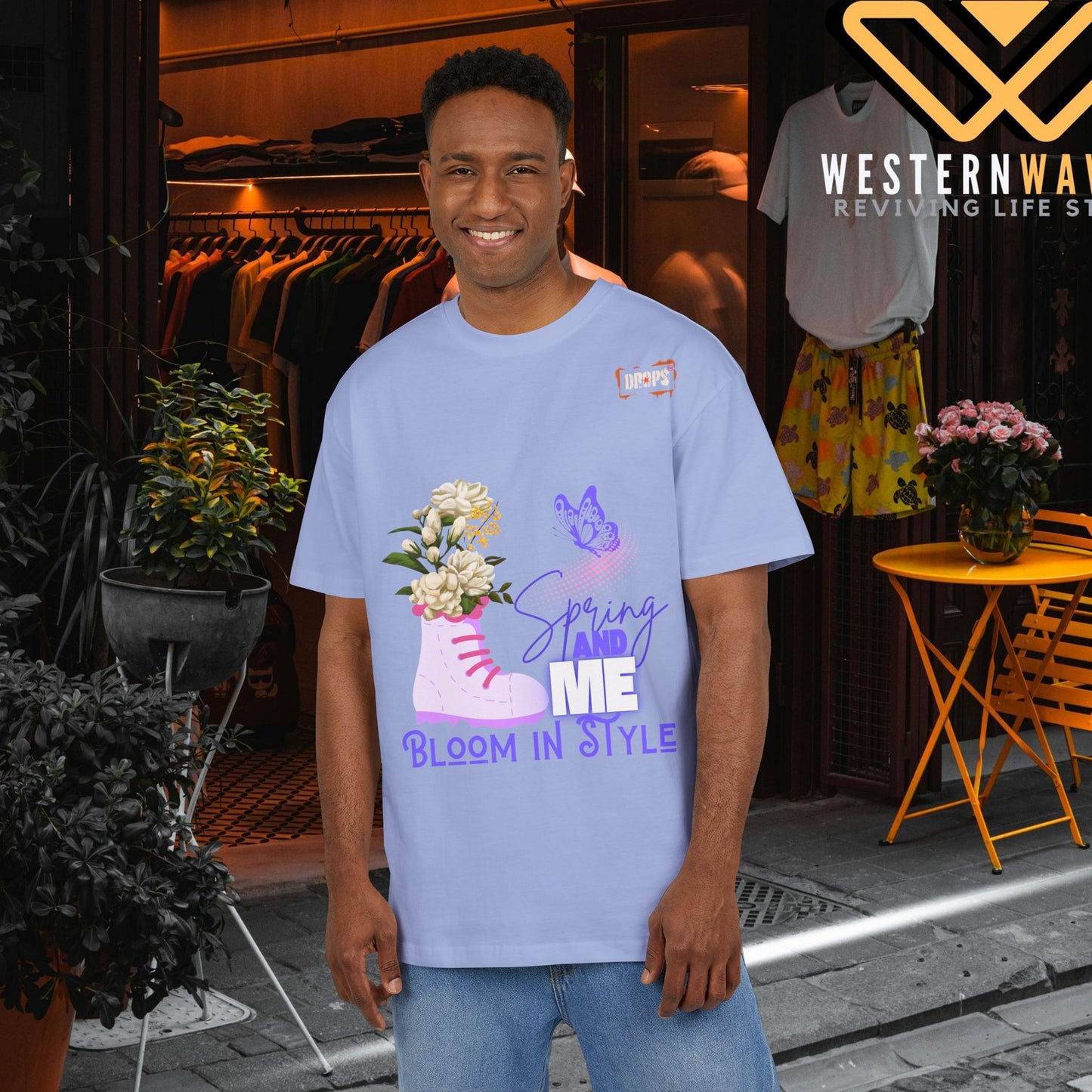 Unisex Oversized Tee_ N5+ Series USOSTEE PT2WW001_ Limited Edition by WesternWaves: