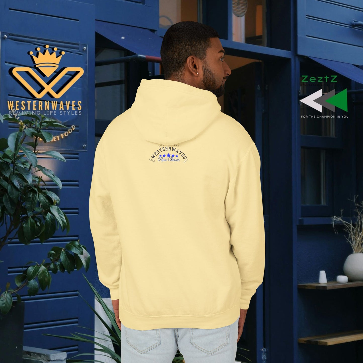 Unisex Lightweight Hooded Sweatshirt – N2+ Series USLWHSS PT2WW023_ Limited Edition Crafted Comfort by WesternWaves: