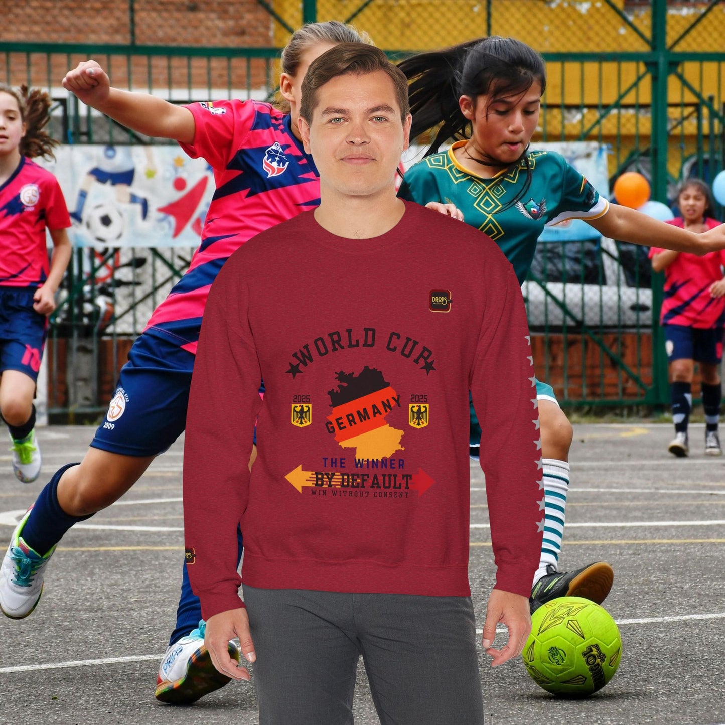 Unisex Sweatshirt_ N7+ Series USSS PT2WW001_ Germany The Winner by Default_ Limited Edition by WesternWaves: