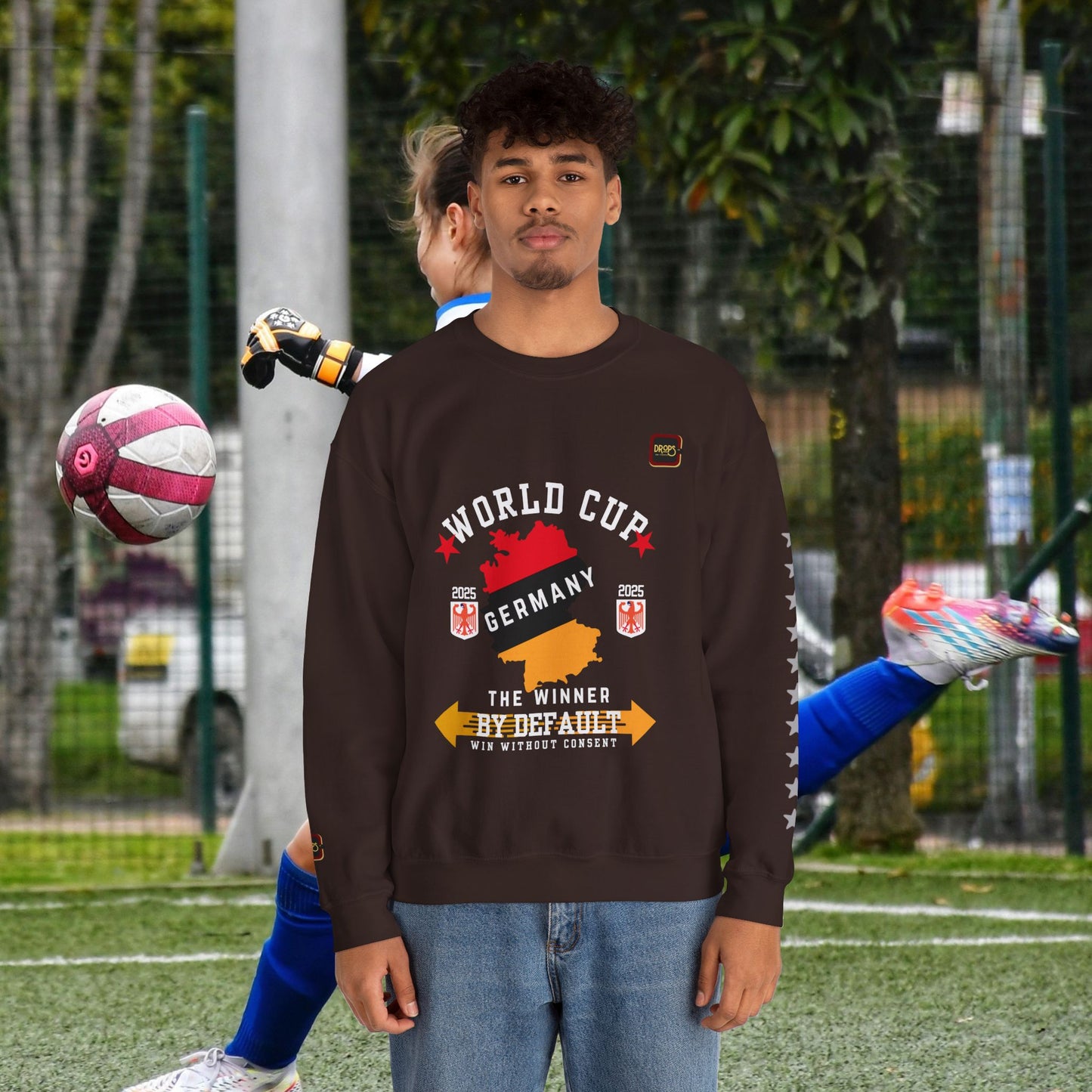 Unisex Sweatshirt_ N7+ Series USSS PT2WW001_ Germany The Winner by Default_ Limited Edition by WesternWaves: