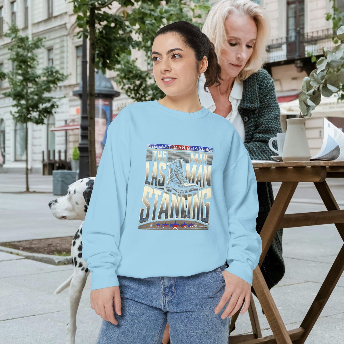Unisex Garment-Dyed Sweatshirt _ N3+ Series GDSS PT2WW001_ Limited Edition of Both Fashion & Comfortby WesternWaves: