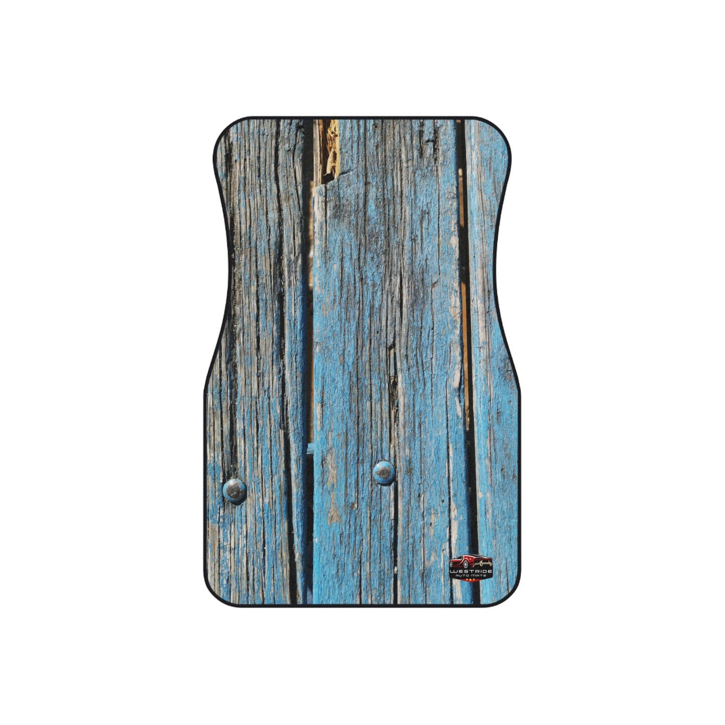 Car Floor Mats Set of 4- Rustic Wood Effect_ Series N8+ CMSO4RWE PT2WW004_ Limited Edition Stylish Floor Liners by WesternWaves:
