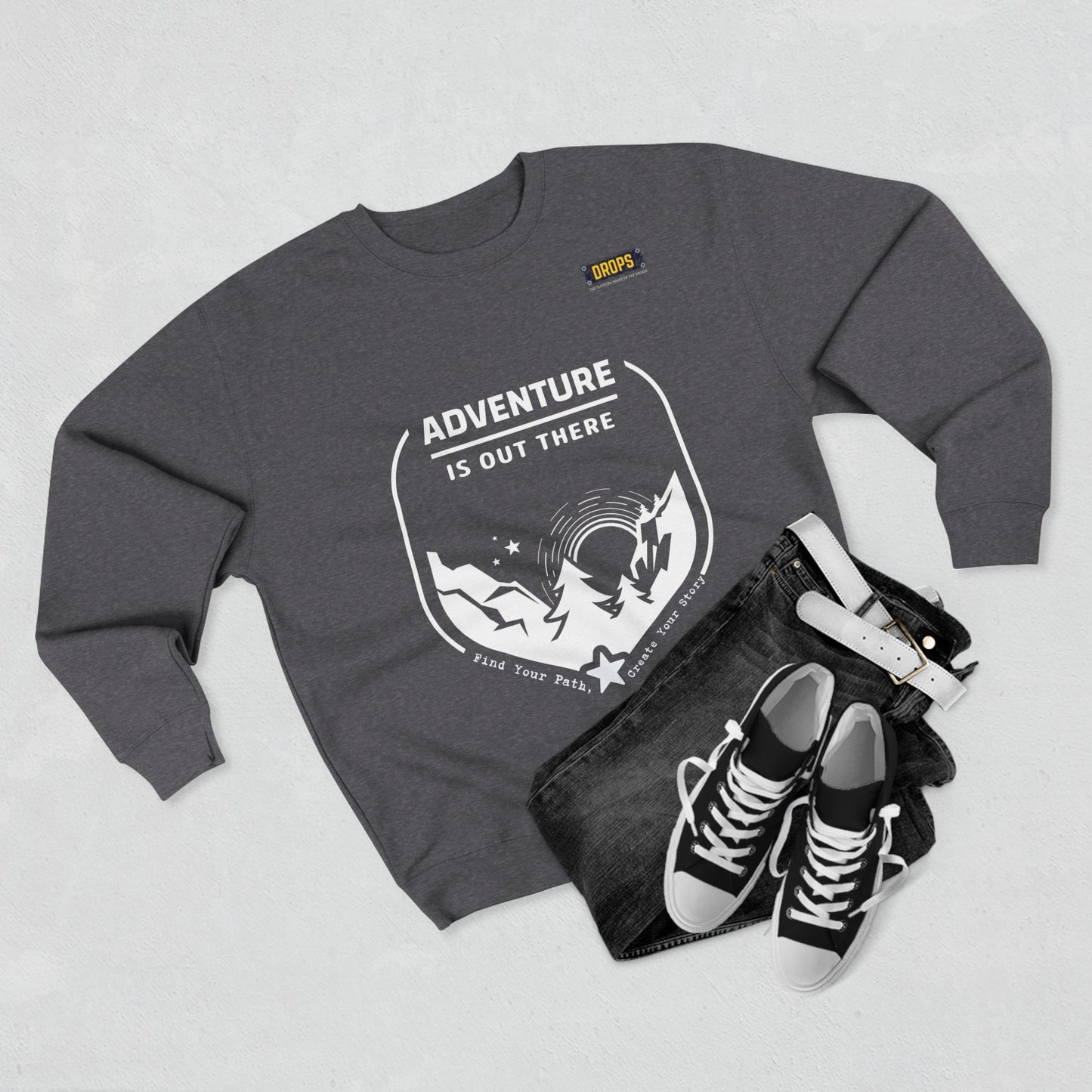 Unisex Crewneck Sweatshirt_ 04 July 2025_ Limited Edition Outdoor Gift for Adventure Lovers by WesternWaves: