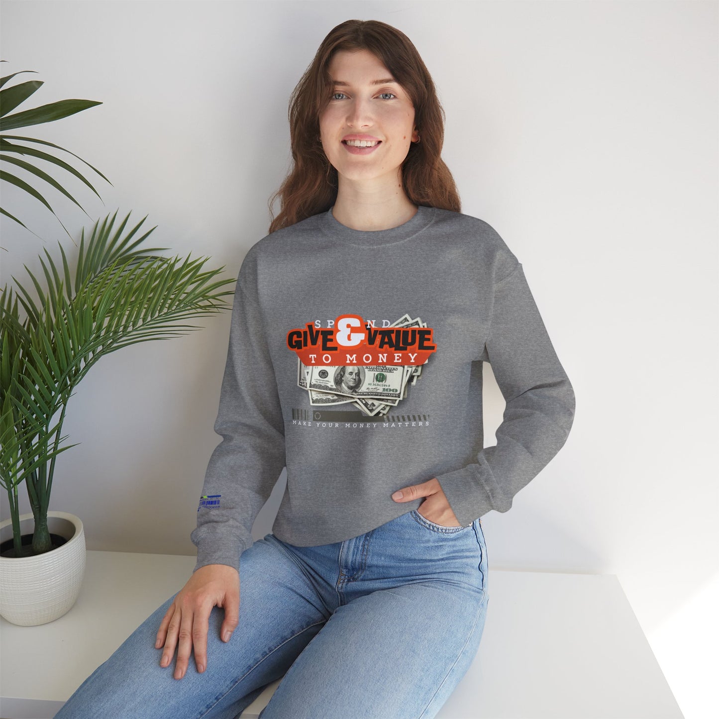 Unisex Heavy Blend™ Crewneck Sweatshirt_ N3+ Series UHBCSS PT2WW035_ Limited Edition Pure Luxury By WesternWaves: