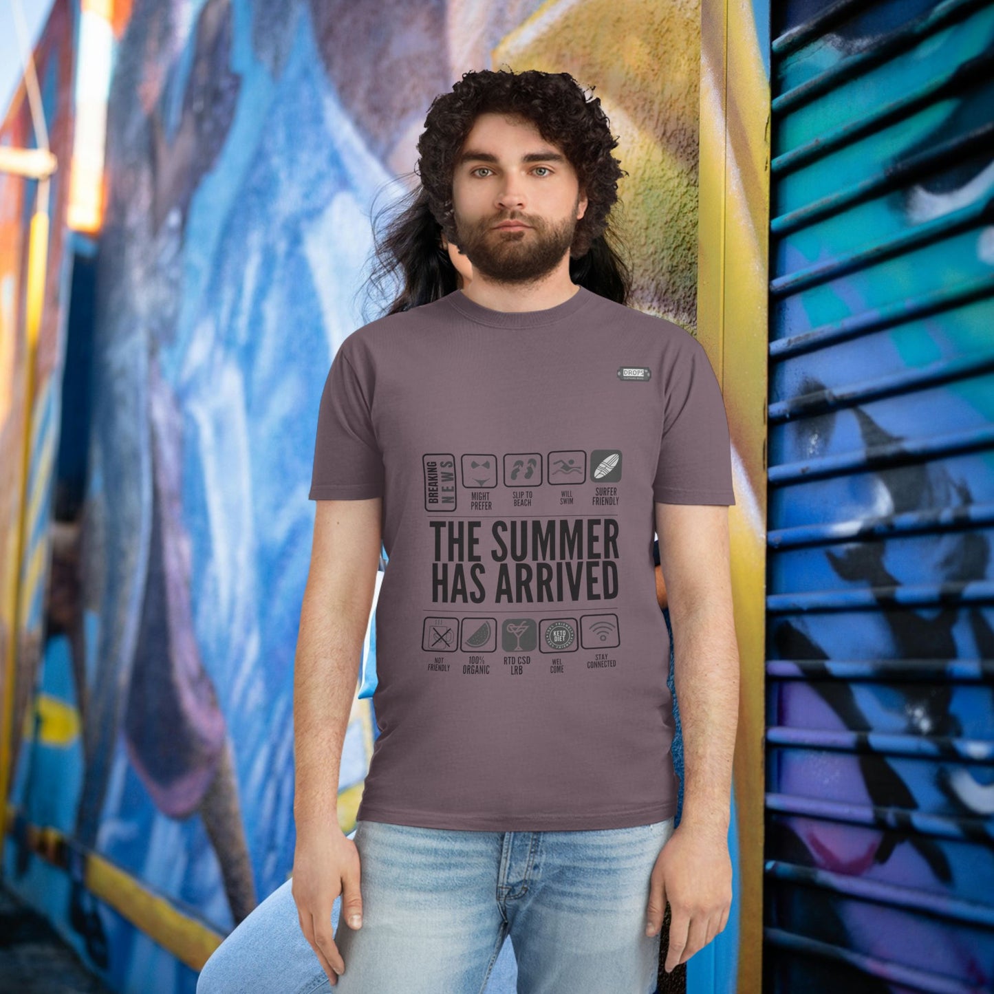 Unisex Faded Shirt_ N8* Series USFADEDSHIRT PT2WW001_ Limited Edition Warm Vibes by WesternWaves: