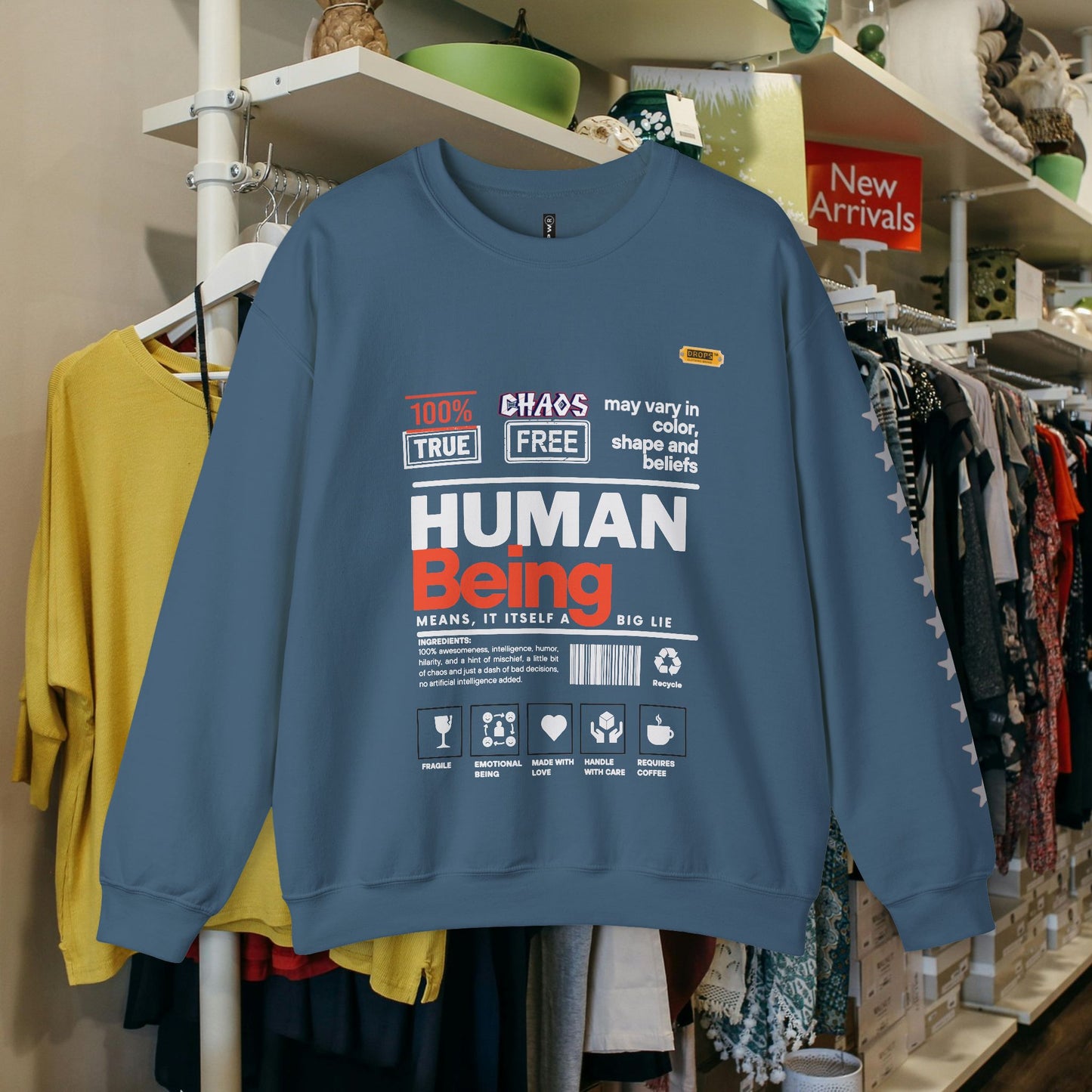 Unisex Heavy Blend™ Crewneck Sweatshirt_ N2 Series UHBCSS PT2WW019_ Limited Edition Pure Luxury By WesternWaves: