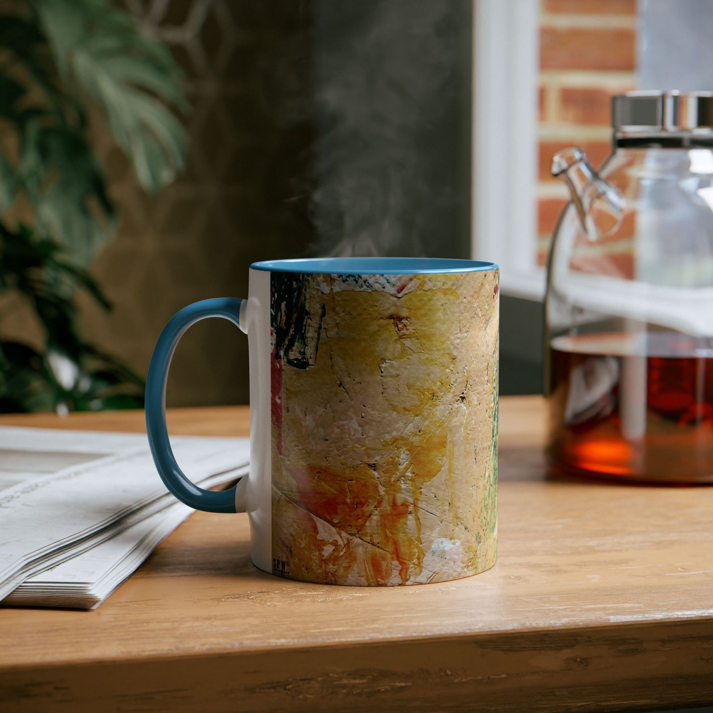Two-Tone Coffee Mugs, 11oz_ N2+ Series TTCM11OZ PT2WW001_ Limited Edition by SPW of WesternWaves:
