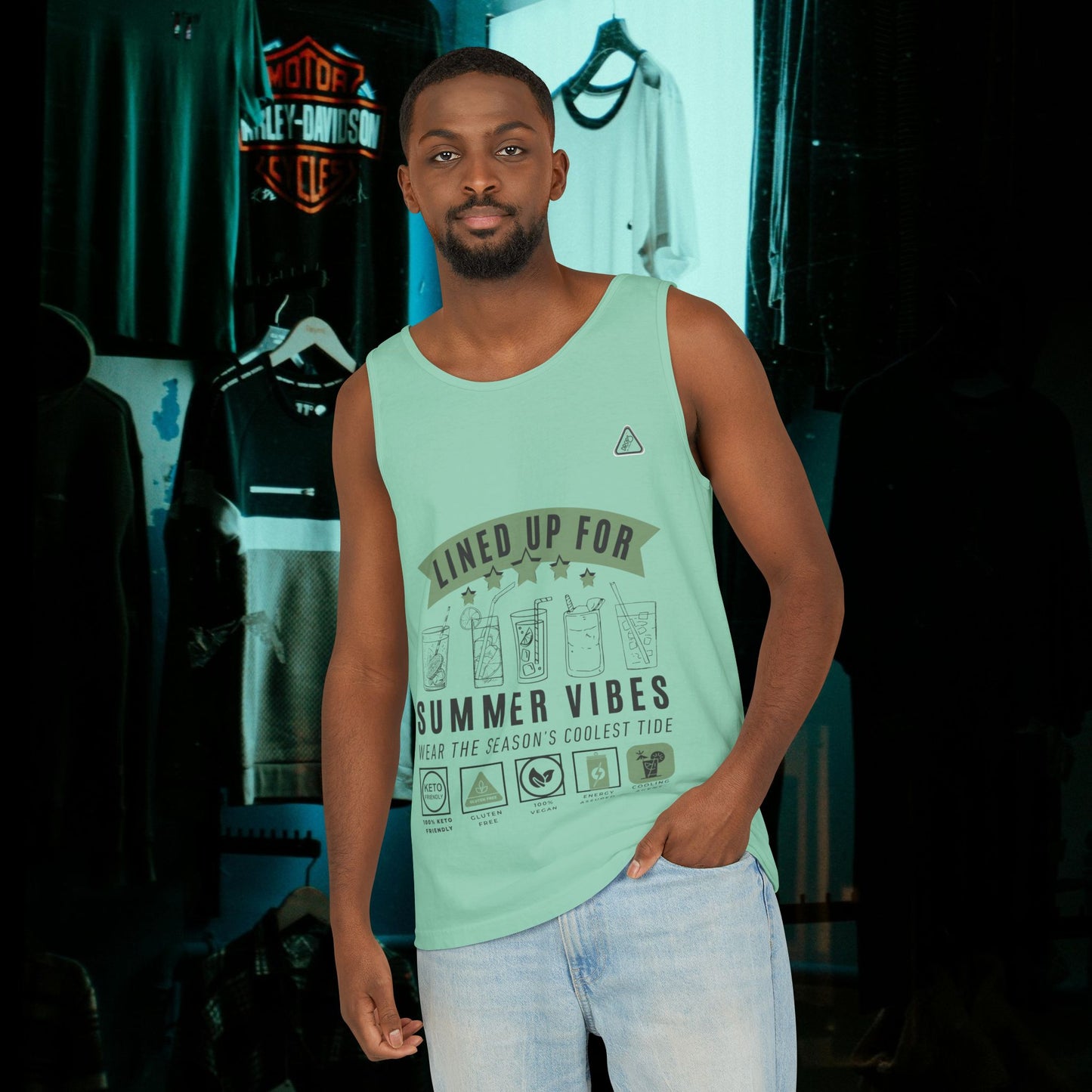 Unisex Garment-Dyed Tank Top_ Series N7* USDYEDTTOPS PT2WW001_ Limited Edition by WesternWaves: