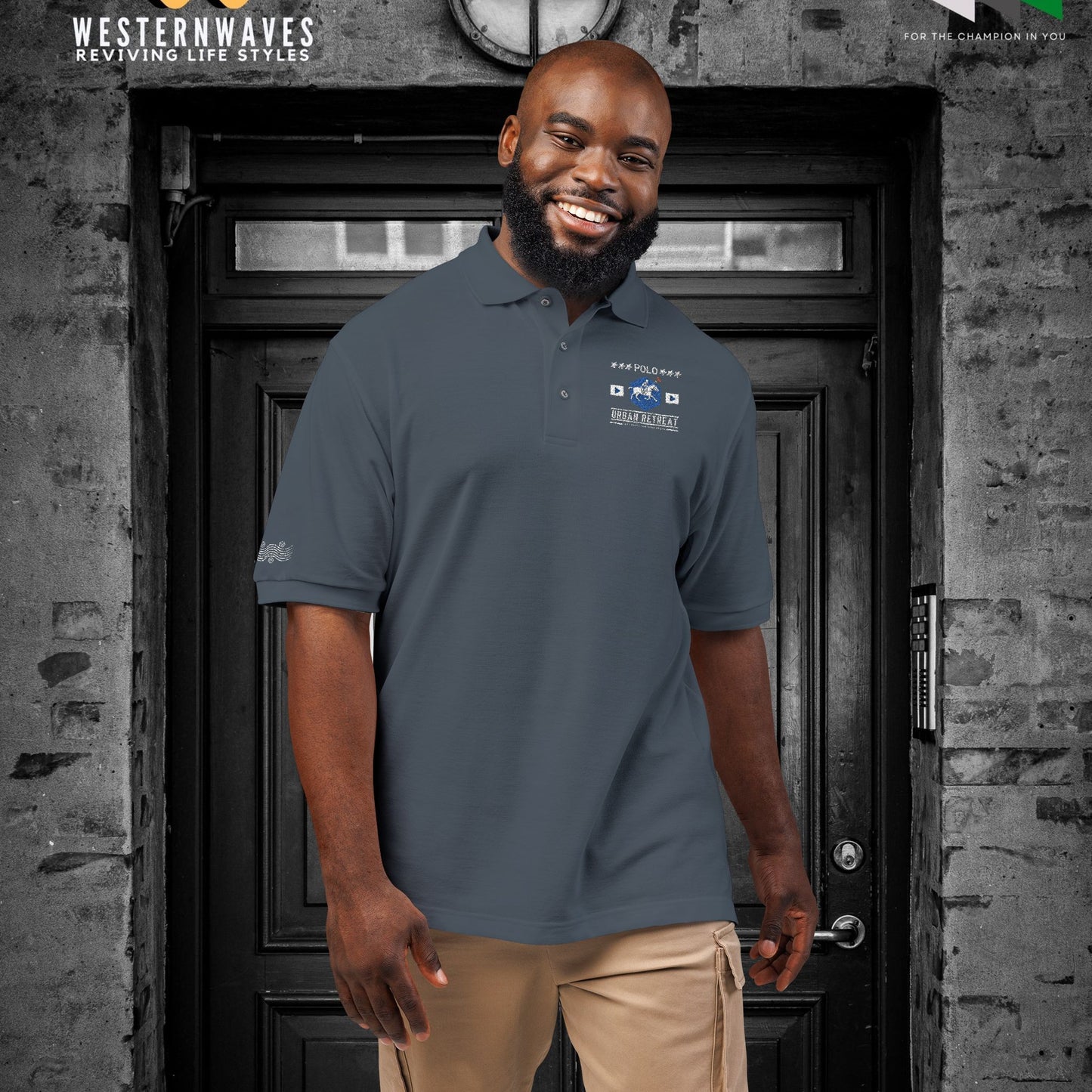 Unisex Polo Shirt_ Series N8+ USPOLOS PT2WW001_ LYVIDA 001_ Limited Edition Casual Fashion by WesternWaves: