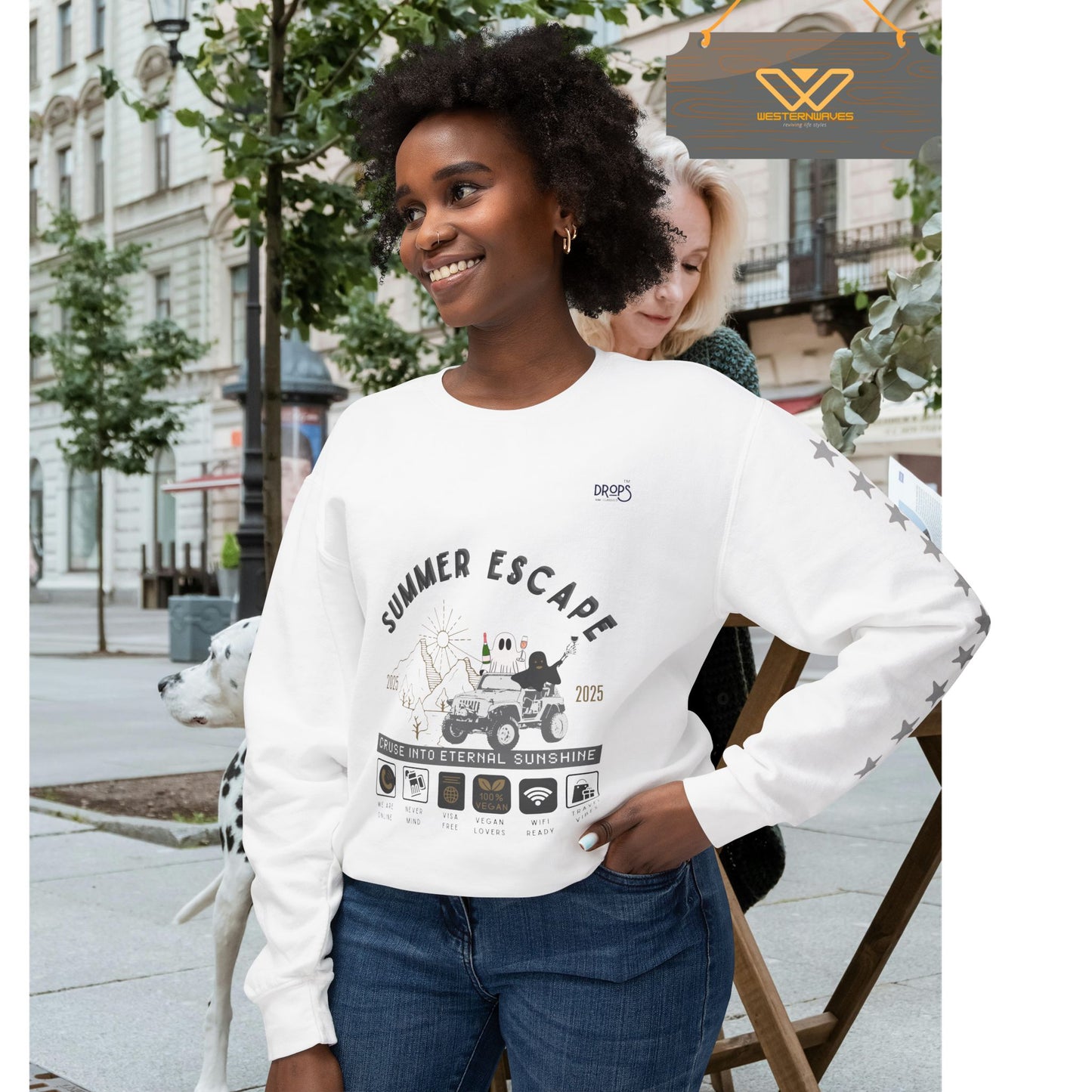 Unisex Summer Escape Crewneck Sweatshirt - Cruise into Eternal Sunshine_ 10 May 2025_ 001