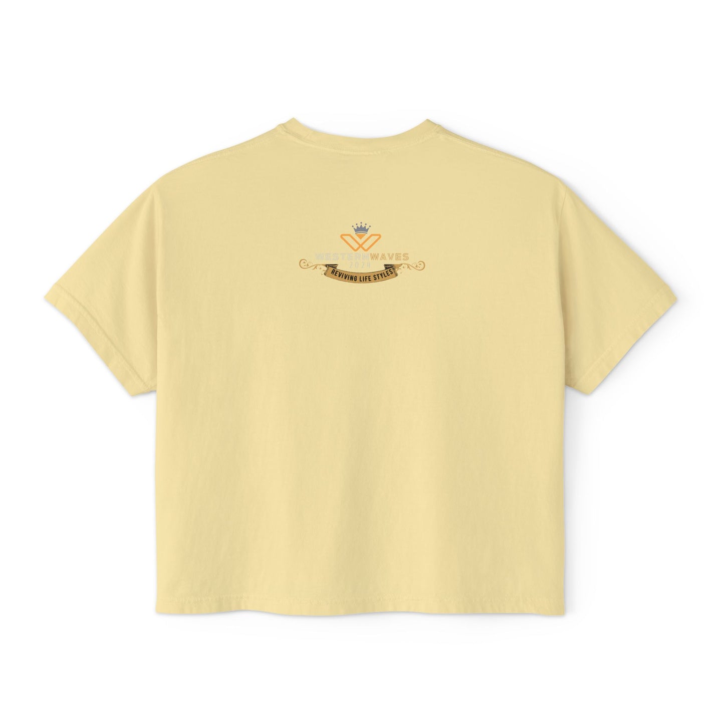 Women's Boxy Tee – N Series WBTEE PT2WW003_ limited edition Ethical Cotton Comfort by WesternWaves: