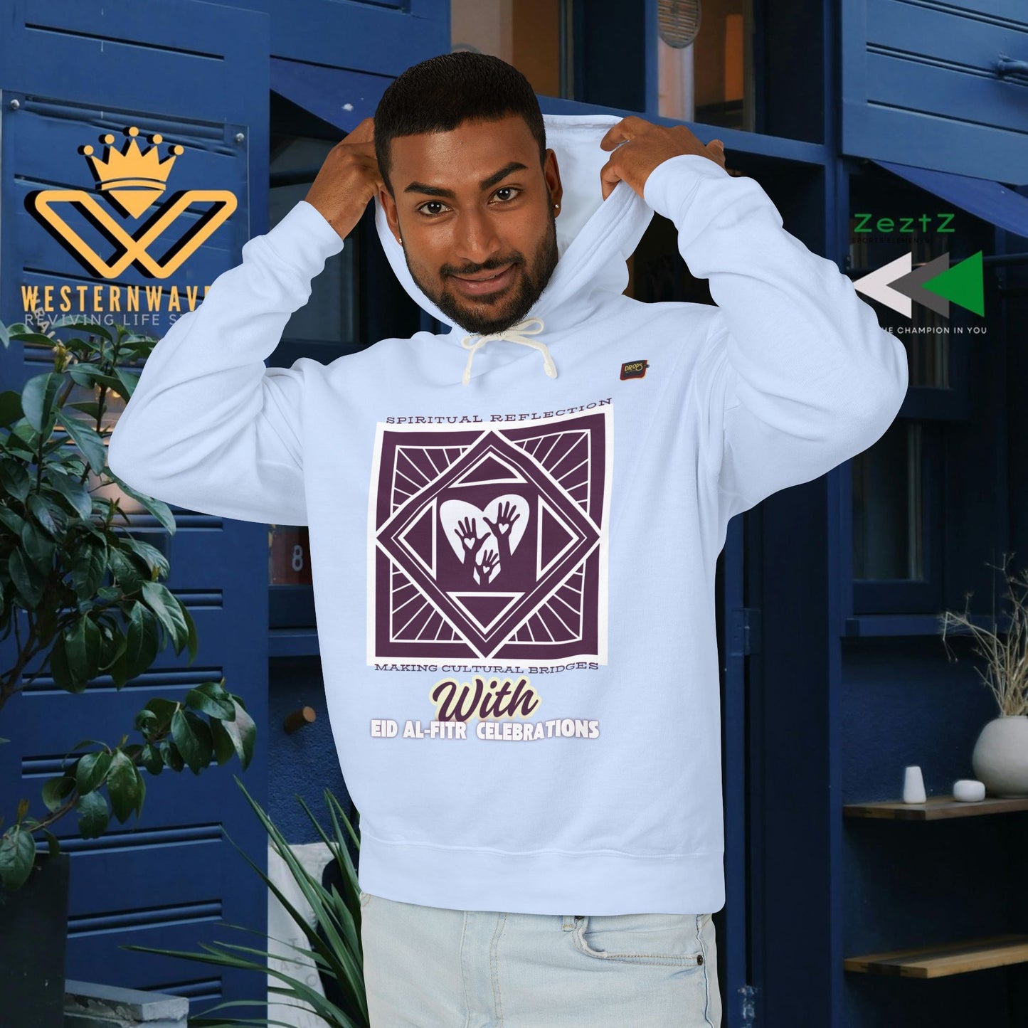 Unisex Lightweight Hooded Sweatshirt – N2+ Series USLWHSS PT2WW023_ Limited Edition Crafted Comfort by WesternWaves: