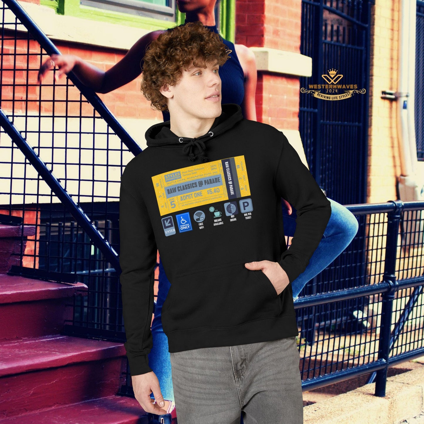 Unisex French Terry Hoodie_ 24 June 2025_ Limited Edition Stylish Fashion by WesternWaves: