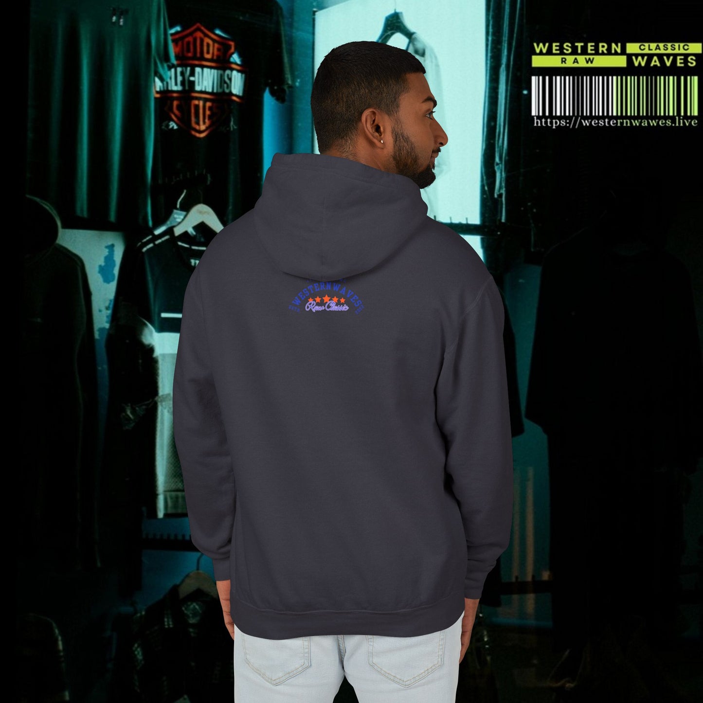 Unisex Lightweight Hooded Sweatshirt – N2* Series USLWHSS PT2WW027_ Limited Edition Crafted Comfort by WesternWaves: