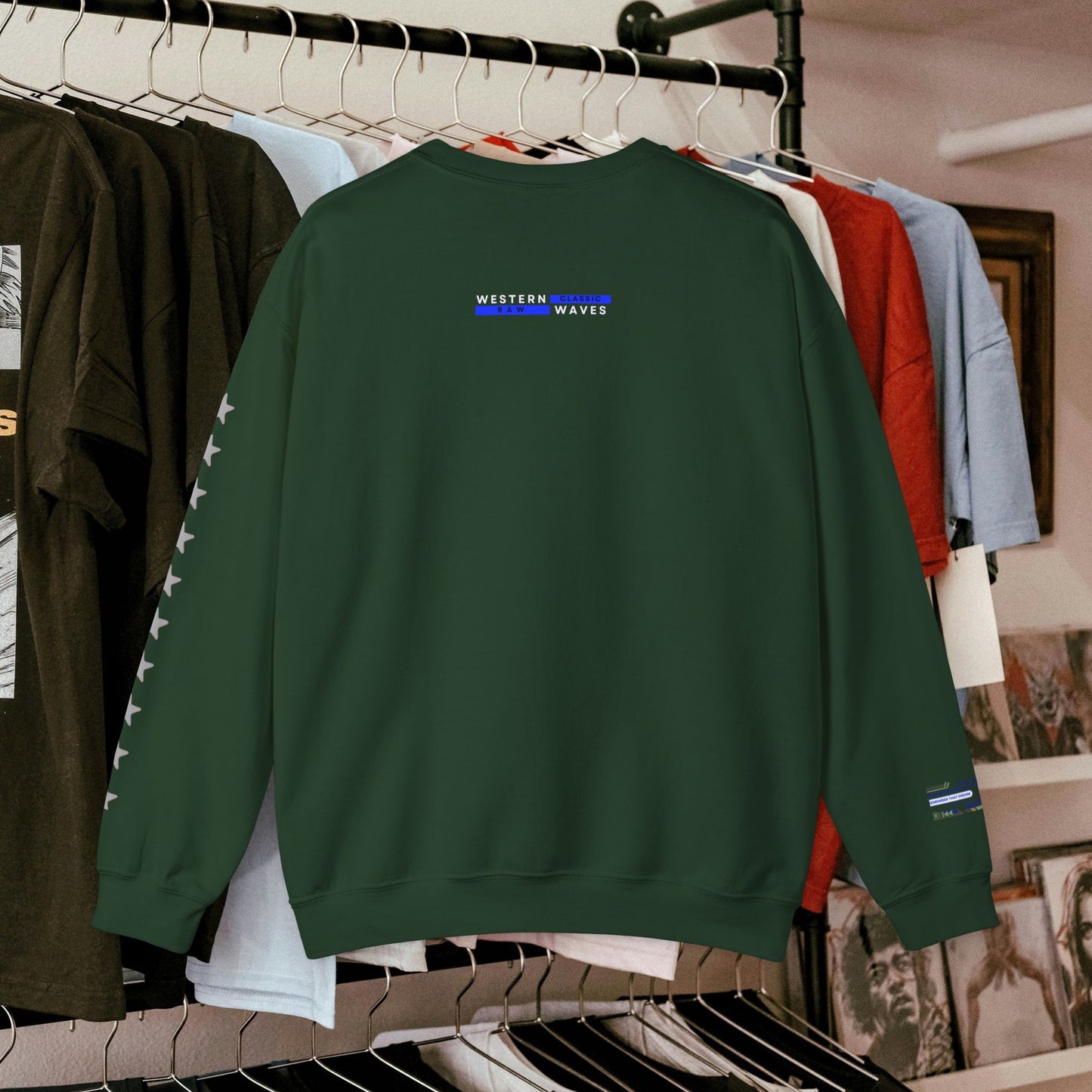 Unisex Heavy Blend™ Crewneck Sweatshirt_ N2+ Series UHBCSS PT2WW037_ Limited Edition Pure Luxury By WesternWaves: