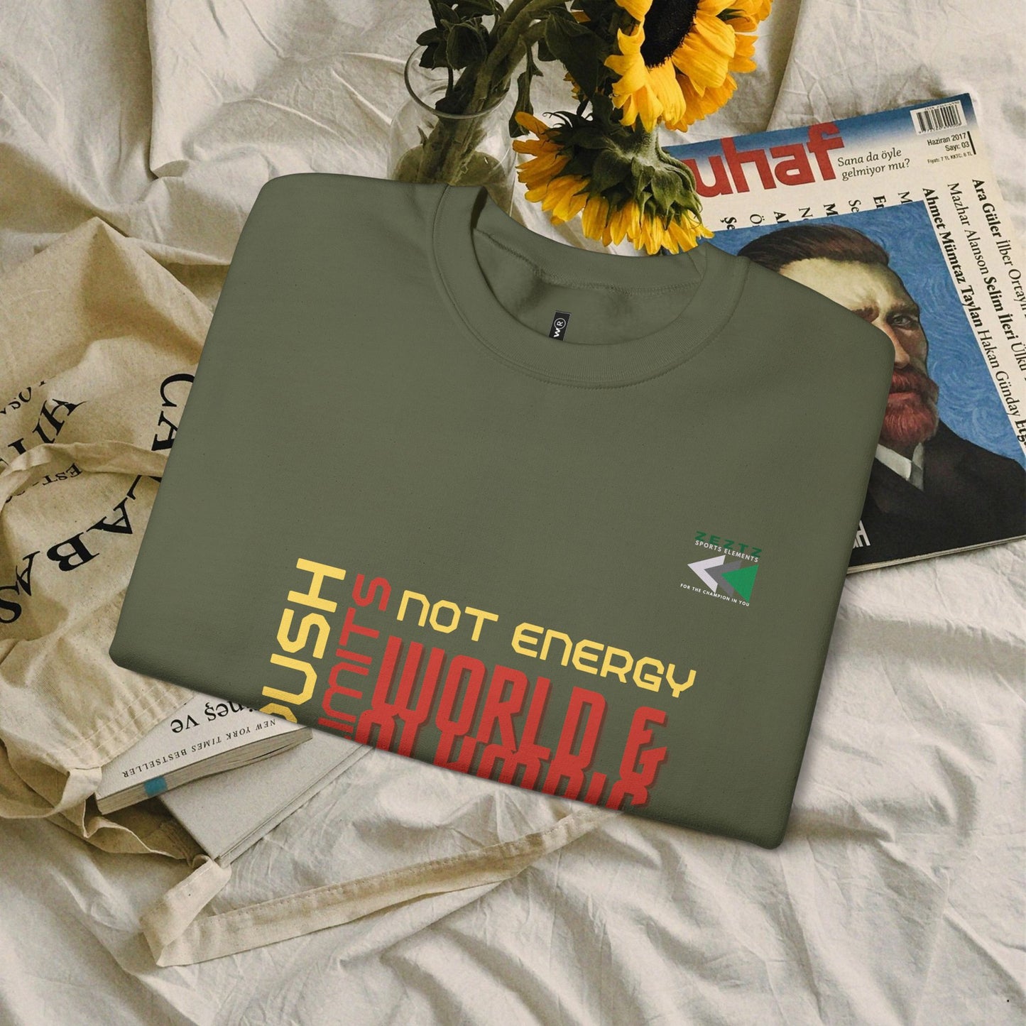 Unisex Heavy Blend™ Crewneck Sweatshirt_ N2 Sports Series UHBCSS PT2WW006_ Limited Edition ‘Zeztz’ Brand Sports Elements by WesternWaves: