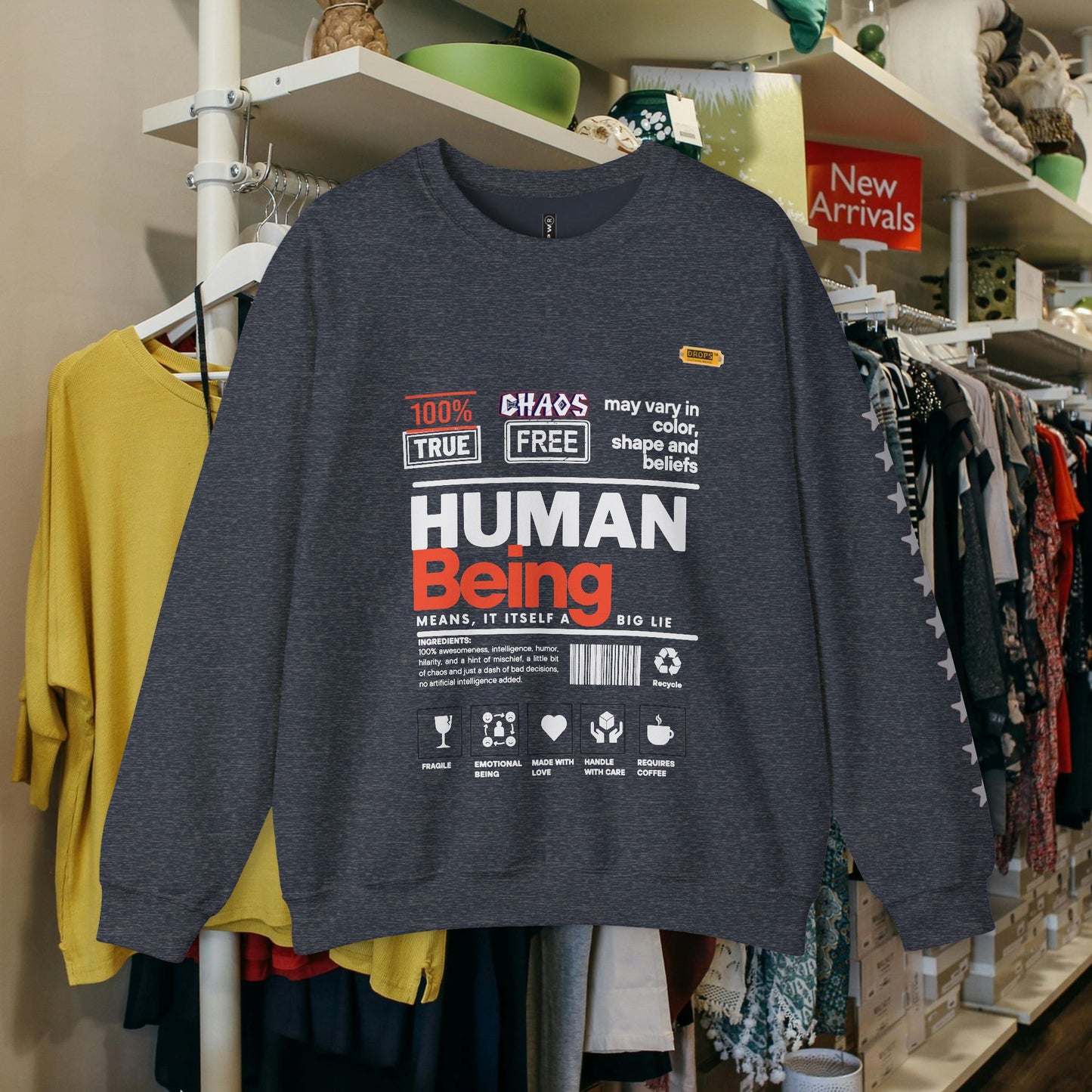 Unisex Heavy Blend™ Crewneck Sweatshirt_ N2 Series UHBCSS PT2WW019_ Limited Edition Pure Luxury By WesternWaves: