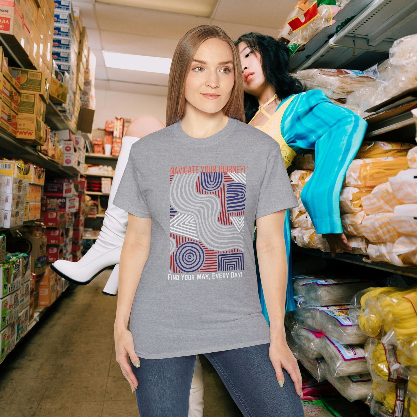 Unisex Ultra Cotton Tee_ Classic Comfort Unleashed_ N2+ Series USUCTEE PT2WW005_ Limited Edition Maximum Comfort & Style by WesternWaves: