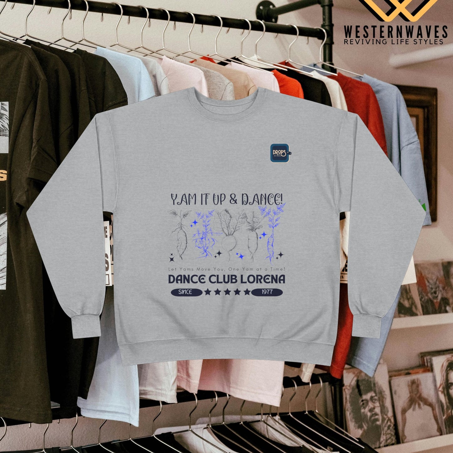 Unisex EcoSmart® Crewneck Sweatshirt_ N3 Series USESCNSS PT2WW001_ Limited Edition Perfect Blend of Comfort, Style, & Sustainability by WesternWaves: