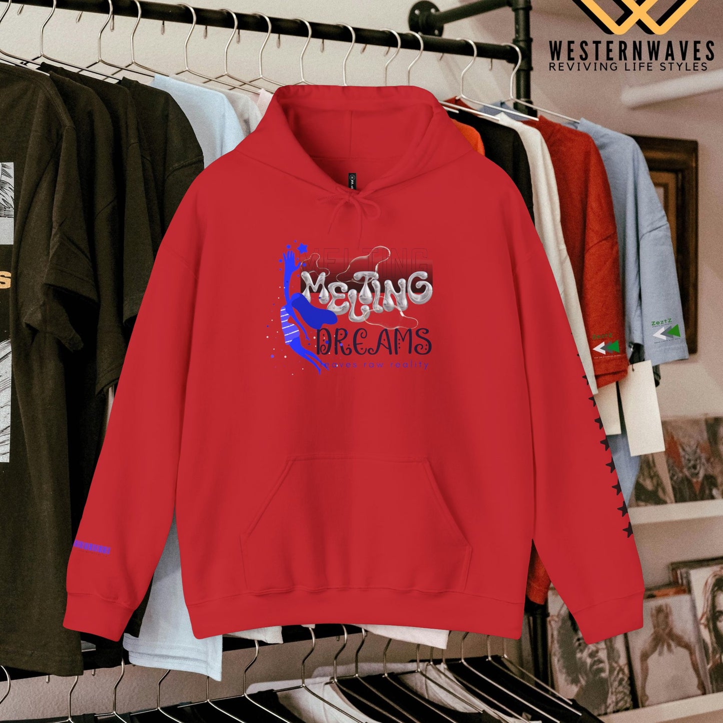 Unisex Heavy Blend™ Hooded Sweatshirt_ N3+ Series USHBHSS PT2WW006_ Limited Edition Pinnacle of Comfort & Style by WesternWaves:
