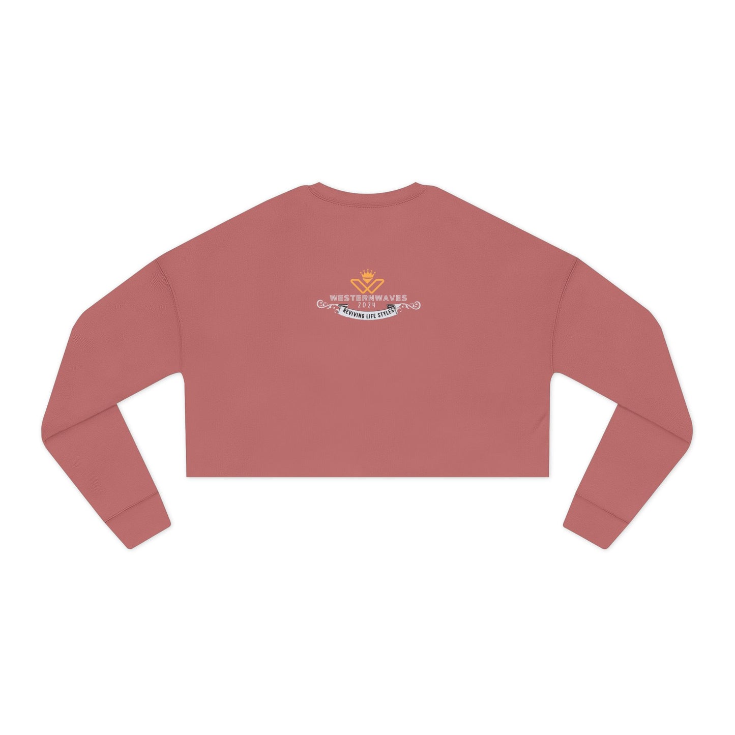 Women's Cropped Sweatshirt_ N3+ Series WCSS PT2WW003_ Limited Edition Utmost Comfort by WesternWaves: