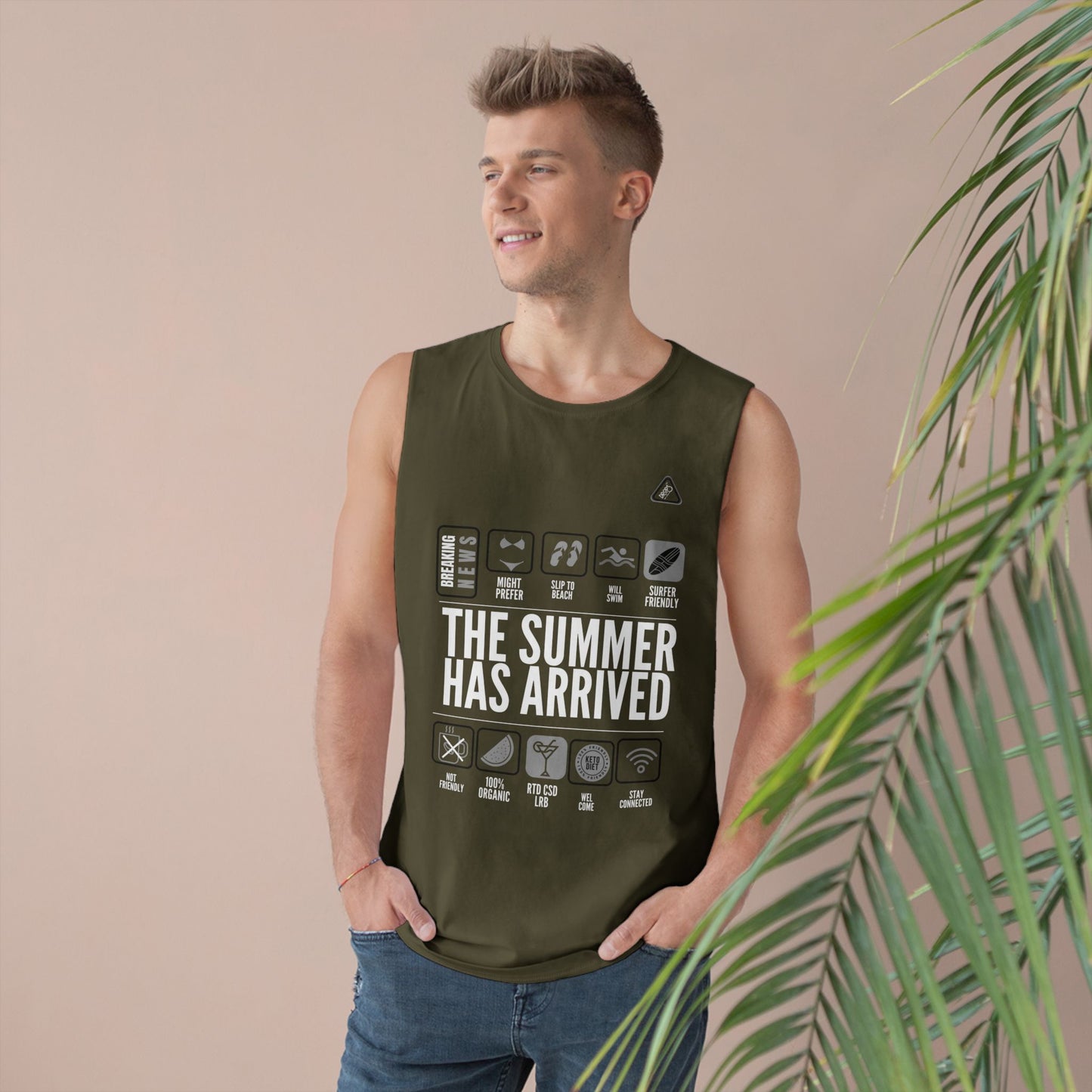 Unisex Summer Vibes Tank Top - 'The Summer Has Arrived' – Organic Cotton_ 09 May 2025_ 001