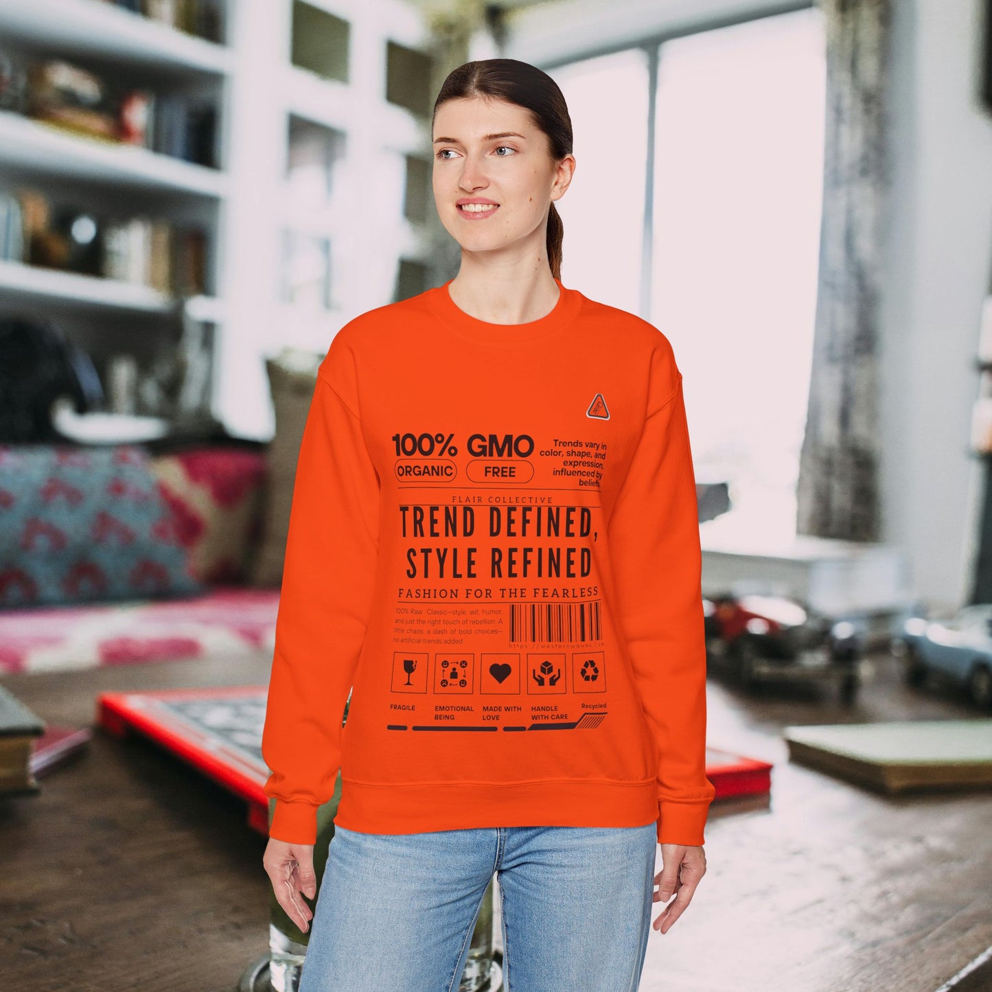 Unisex Heavy Blend™ Crewneck Sweatshirt_ N2 Series SPW UHBCSS PT2WW003_ Limited Edition 'DROPS' Brand Raw Classics by WesternWaves: