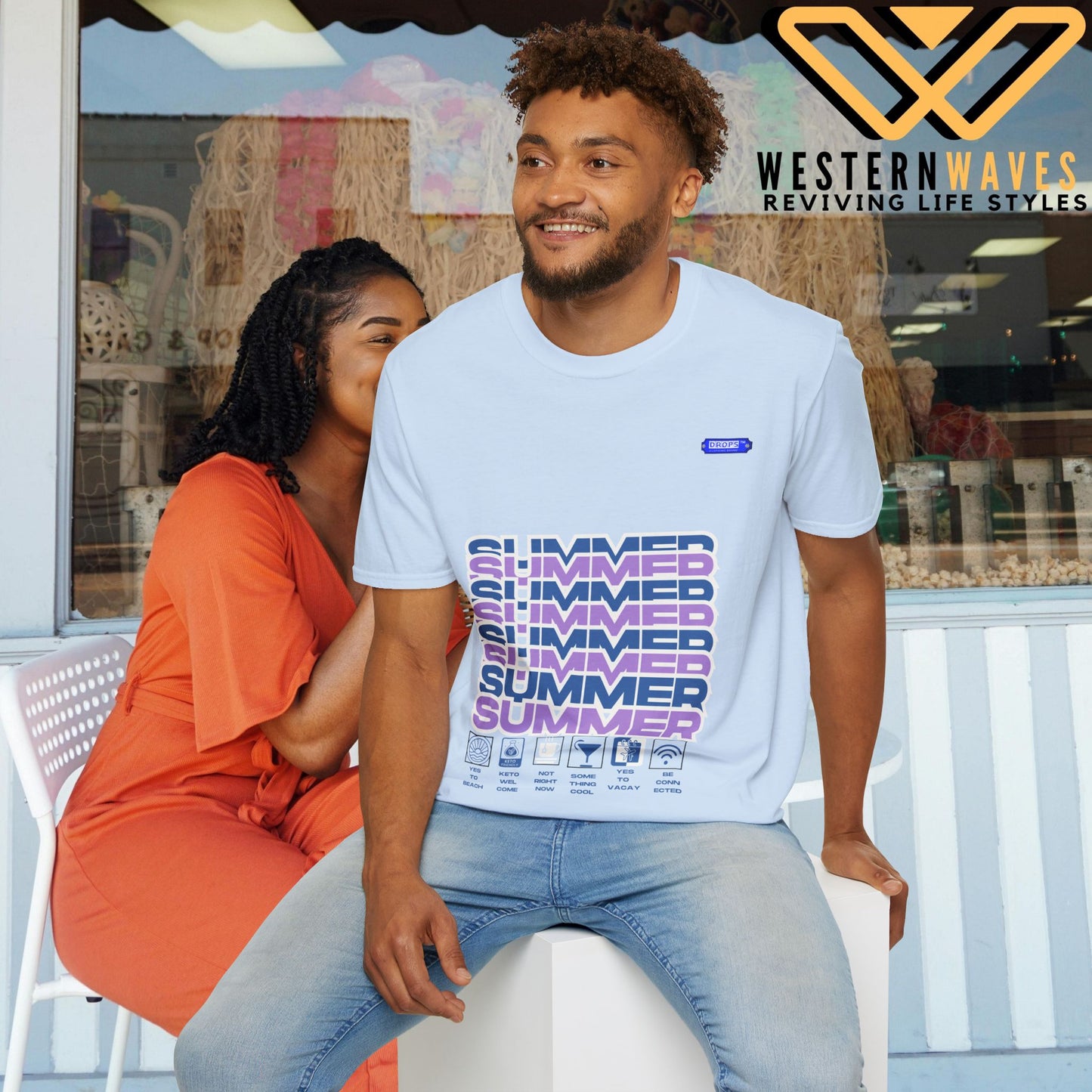 Unisex Softstyle T-Shirt_ N2* Series SPW USSTS FT2WW010_ Redefine Relaxation Limited Edition by WesternWaves: