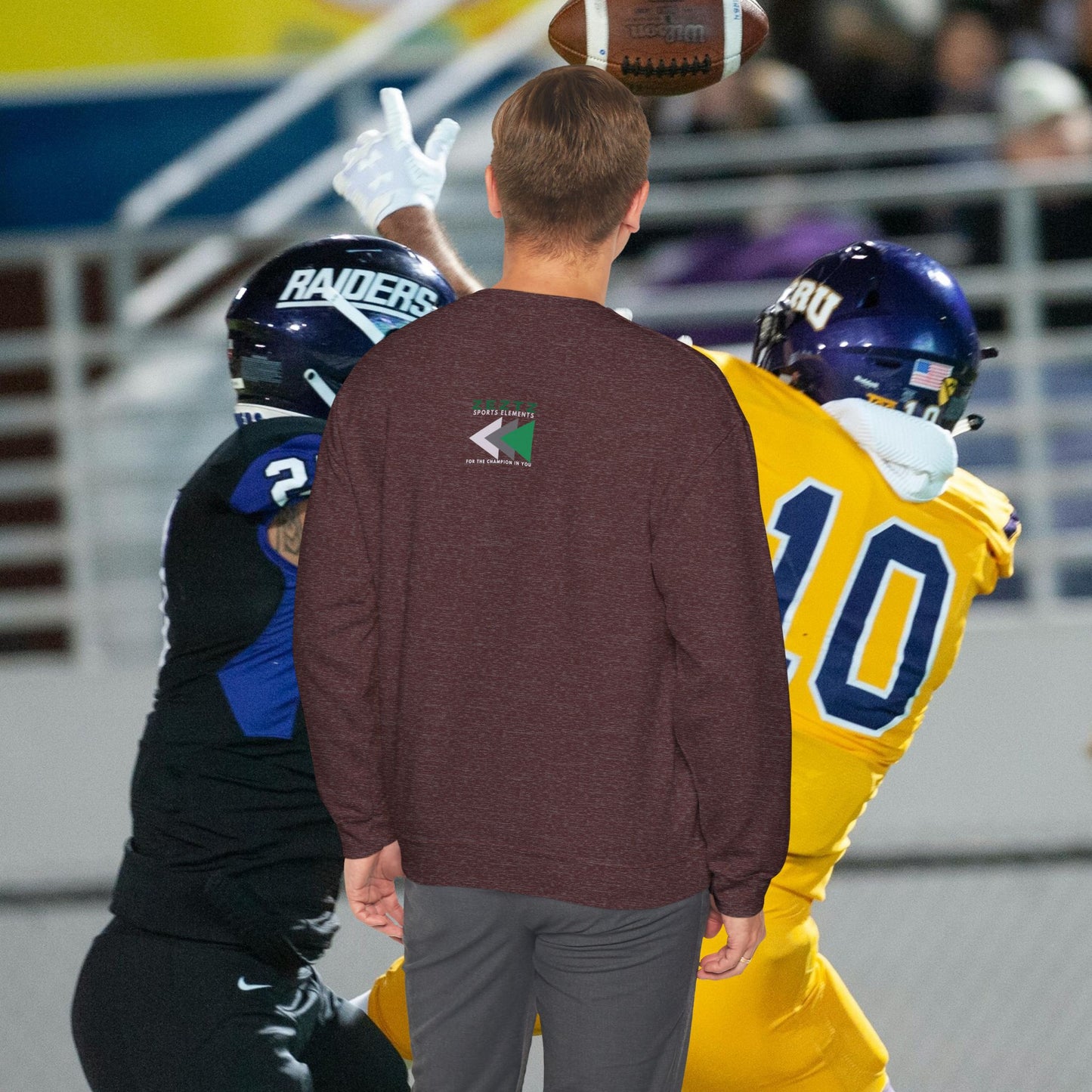 Unisex Heavy Blend™ Crewneck Sweatshirt_ N2 Sports Series UHBCSS PT2WW006_ Limited Edition ‘Zeztz’ Brand Sports Elements by WesternWaves: