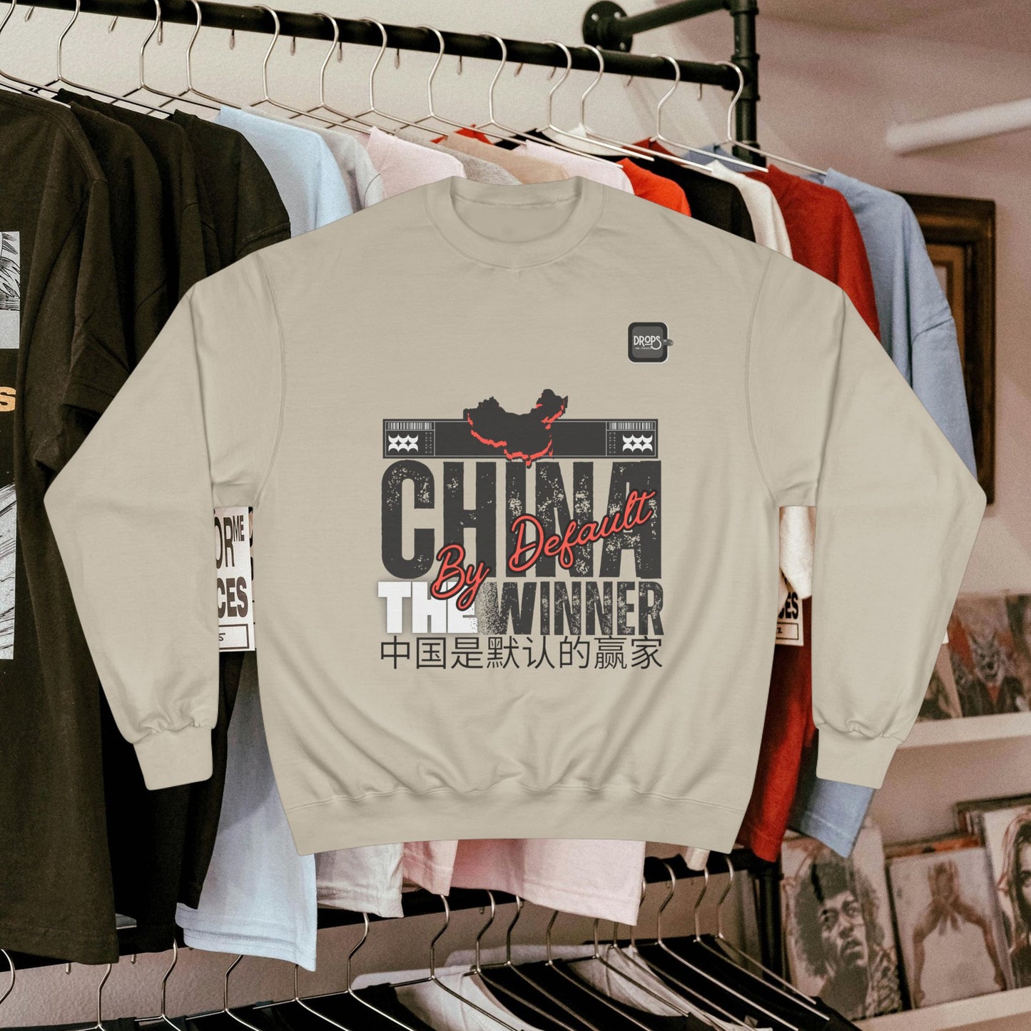 Champion Sweatshirt_ N7+ Series CSS PT2WW001_ China The Winner By Default_ Limited Edition by WesternWaves: