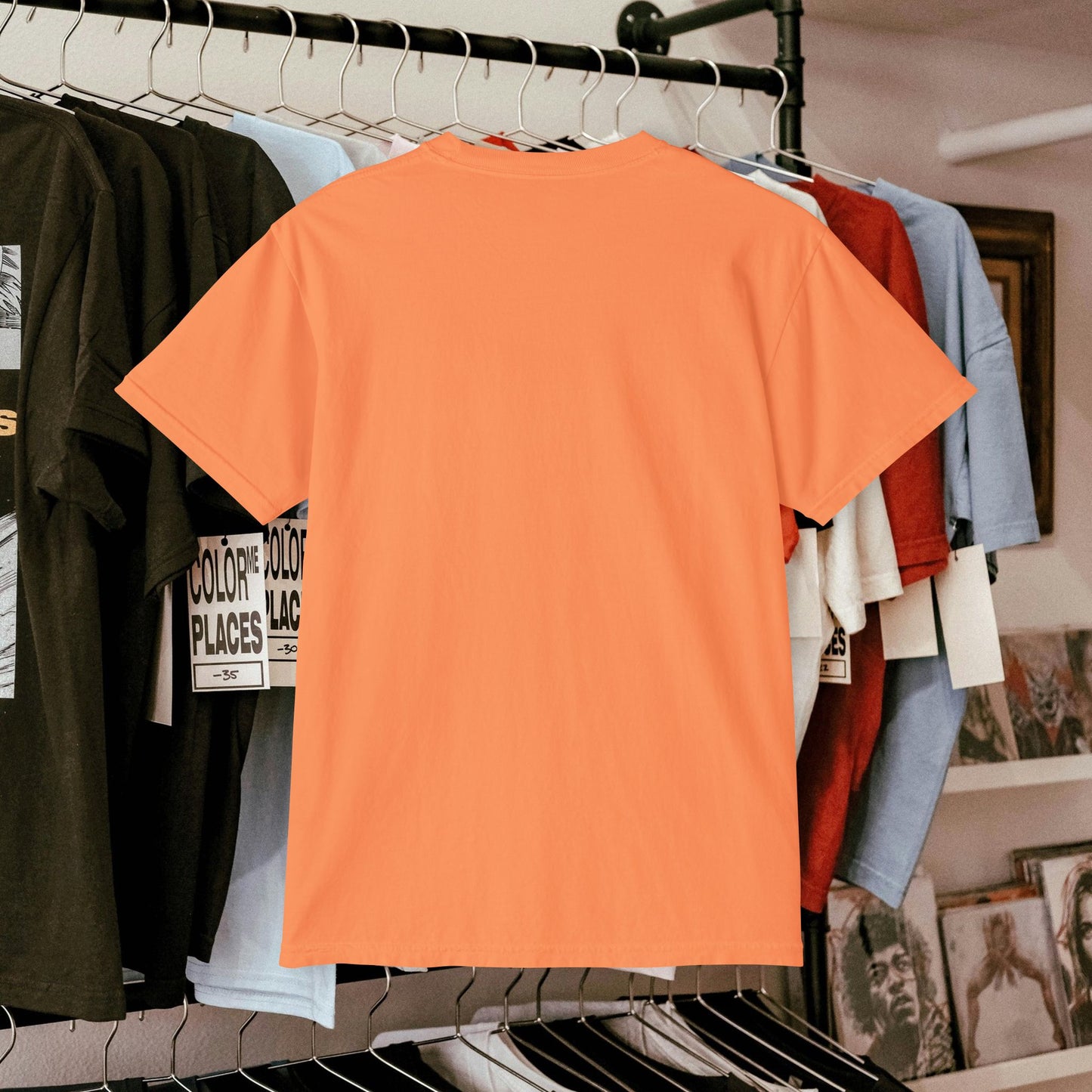 Unisex Garment-Dyed Pocket T-Shirt_ N3+ Series USGDPTS PT2WW001_ Limited Edition Raw Classic by WesternWaves: