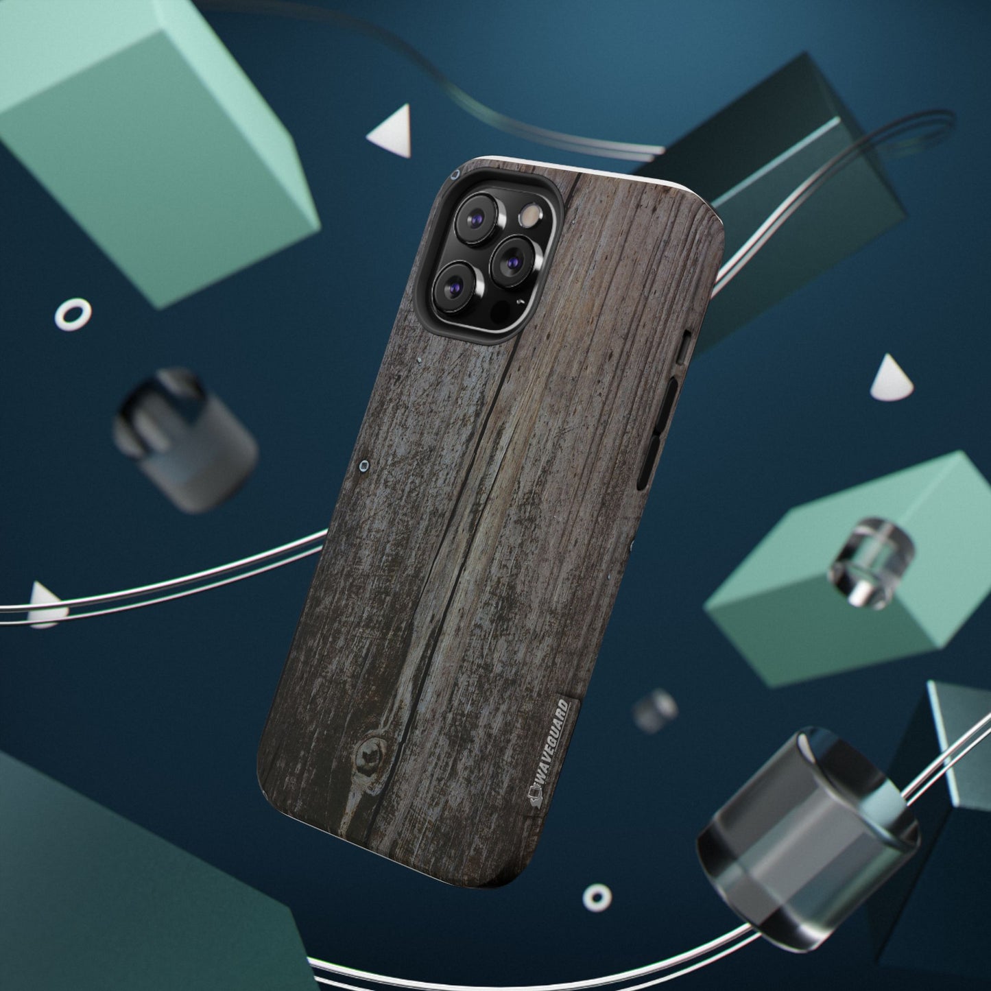Impact-Resistant Tough Cases_ iPhone Case_ Series N8+ TCPCASE PT2WW006_ Limited Edition Wooden Grain Phone Case for iPhones by WesternWaves: