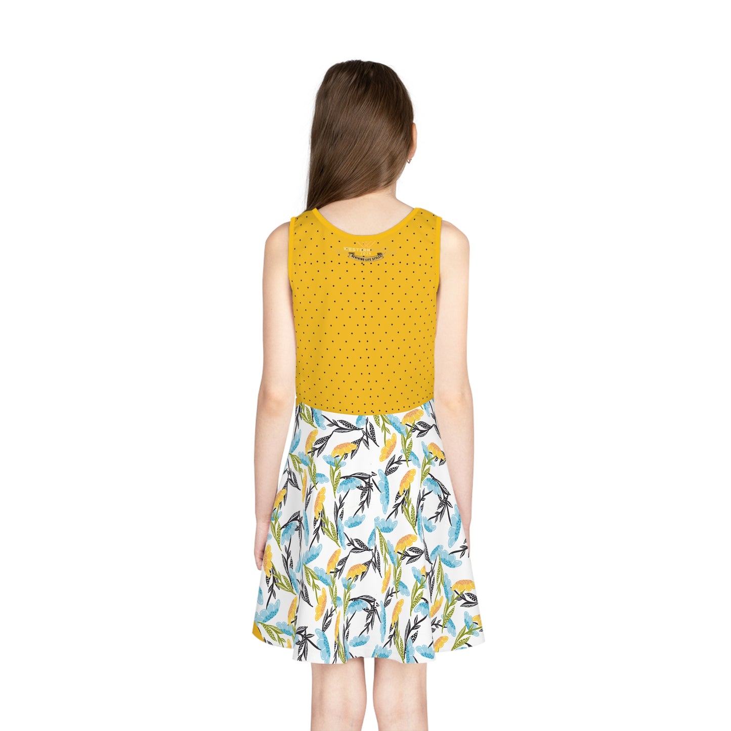 Girls' Sleeveless Sundress AOP_ Summer Delight for Chic _ N2 Series GSSAOP PT2WW001_ Limited Edition by WesternWaves: