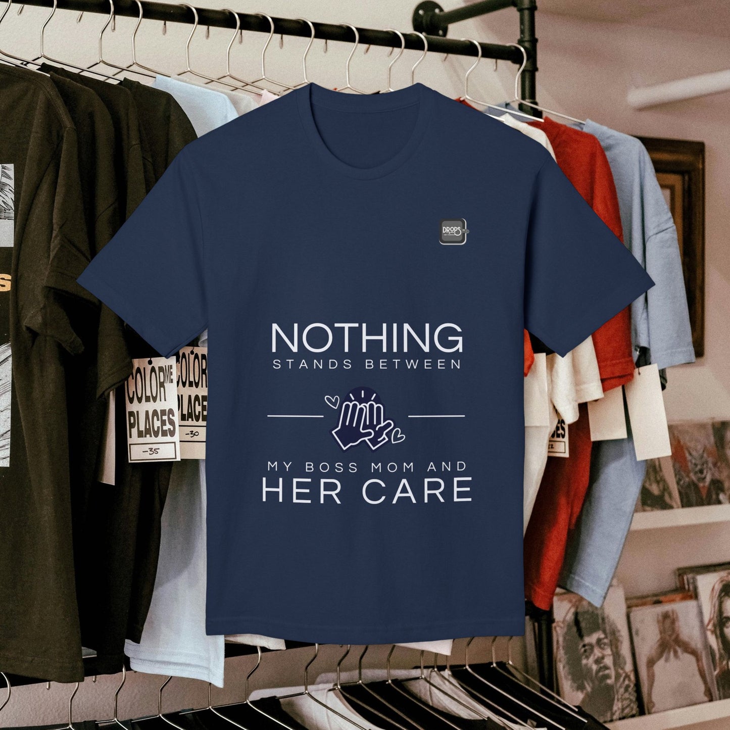 Unisex Midweight T-shirt, Made in USA_ N+ Series UMTS PT2WW007_ Limited Edition Design by WesternWaves: