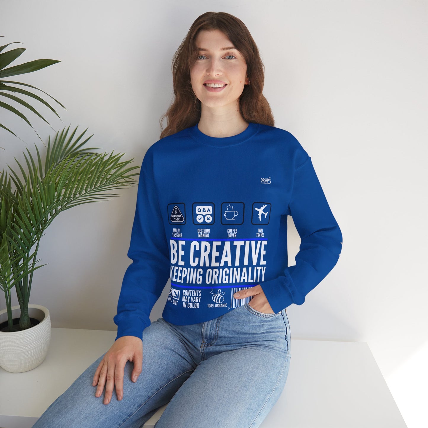 Unisex Heavy Blend™ Crewneck Sweatshirt_ N2 Sports Series UHBCSS PT2WW004_ Limited Edition 'DROPS' Brand Sweatshirt by WesternWaves: