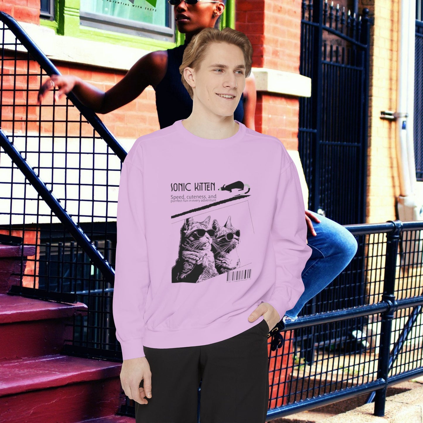 Unisex Garment-Dyed Sweatshirt_ N3+ Series SPW UGDSS PT2WW003_WesternWaves Limited Edition