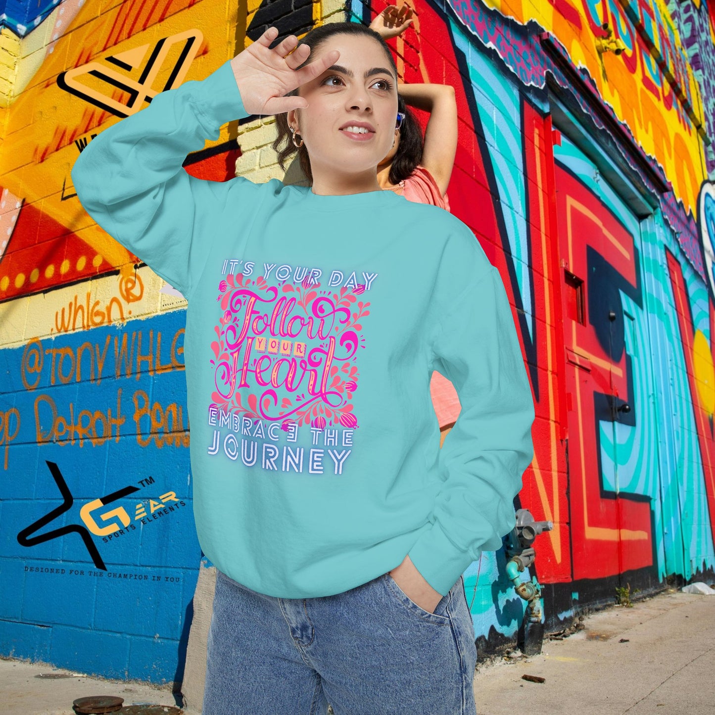 Unisex Garment-Dyed Sweatshirt_ N3+ Series UGDSS PT2WW001_ WesternWaves Limited Edition: