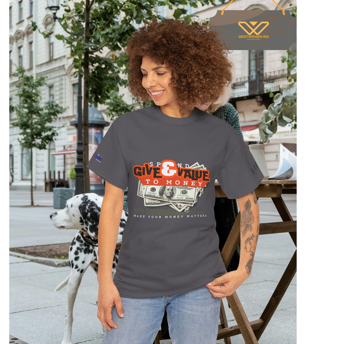 Unisex Heavy Cotton Tee_ Crafted from premium 100% cotton_ N3+ Series UHCT PT2WW013_ Limited Edition Maximum Comfort by WesternWaves:
